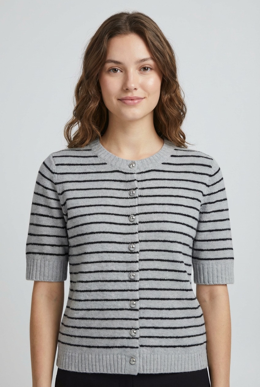 ONLY Strickjacke »ONLCHESTER LIFE SS STRIPE CARDI CC KNT«