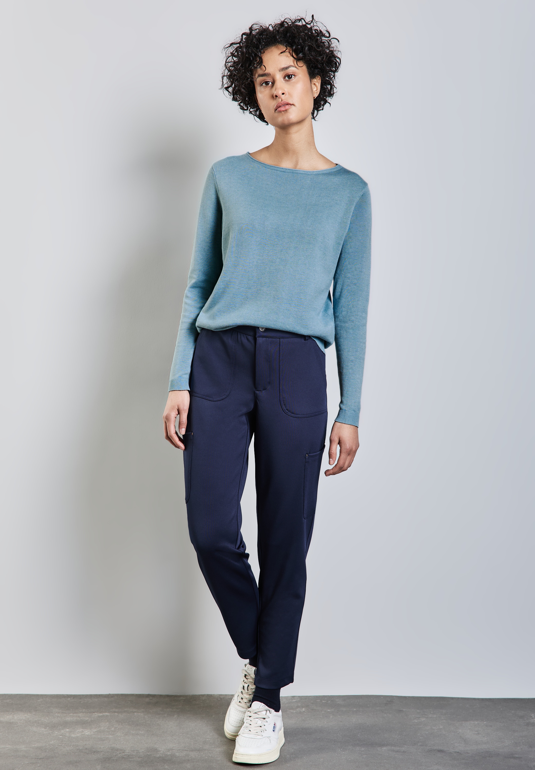 STREET ONE Strickpullover, mit U-Boot-Ausschnitt