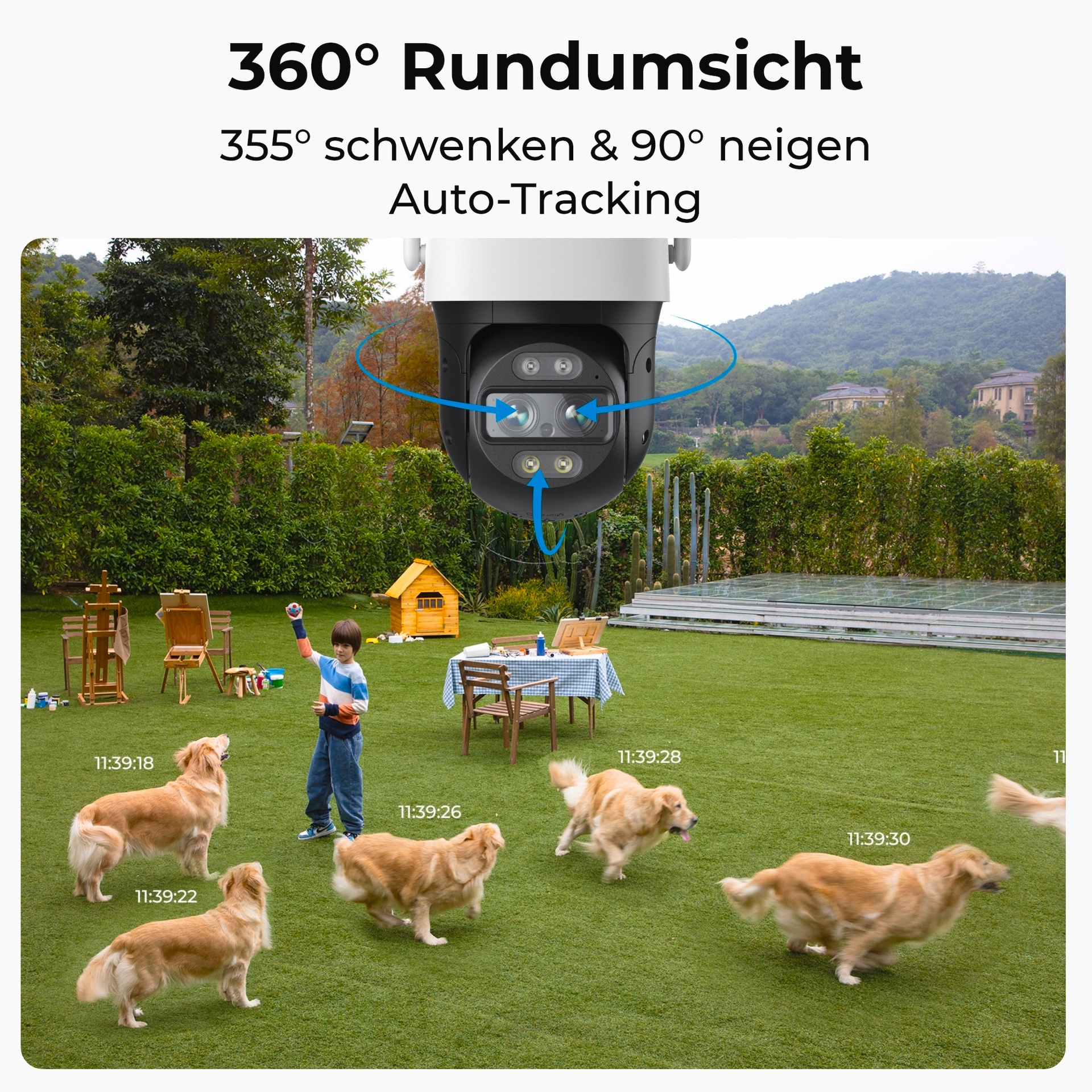 Reolink Überwachungskamera »Hub 1 + Trackmix Series W760 WiFi-Outdoor«, Außenbereich