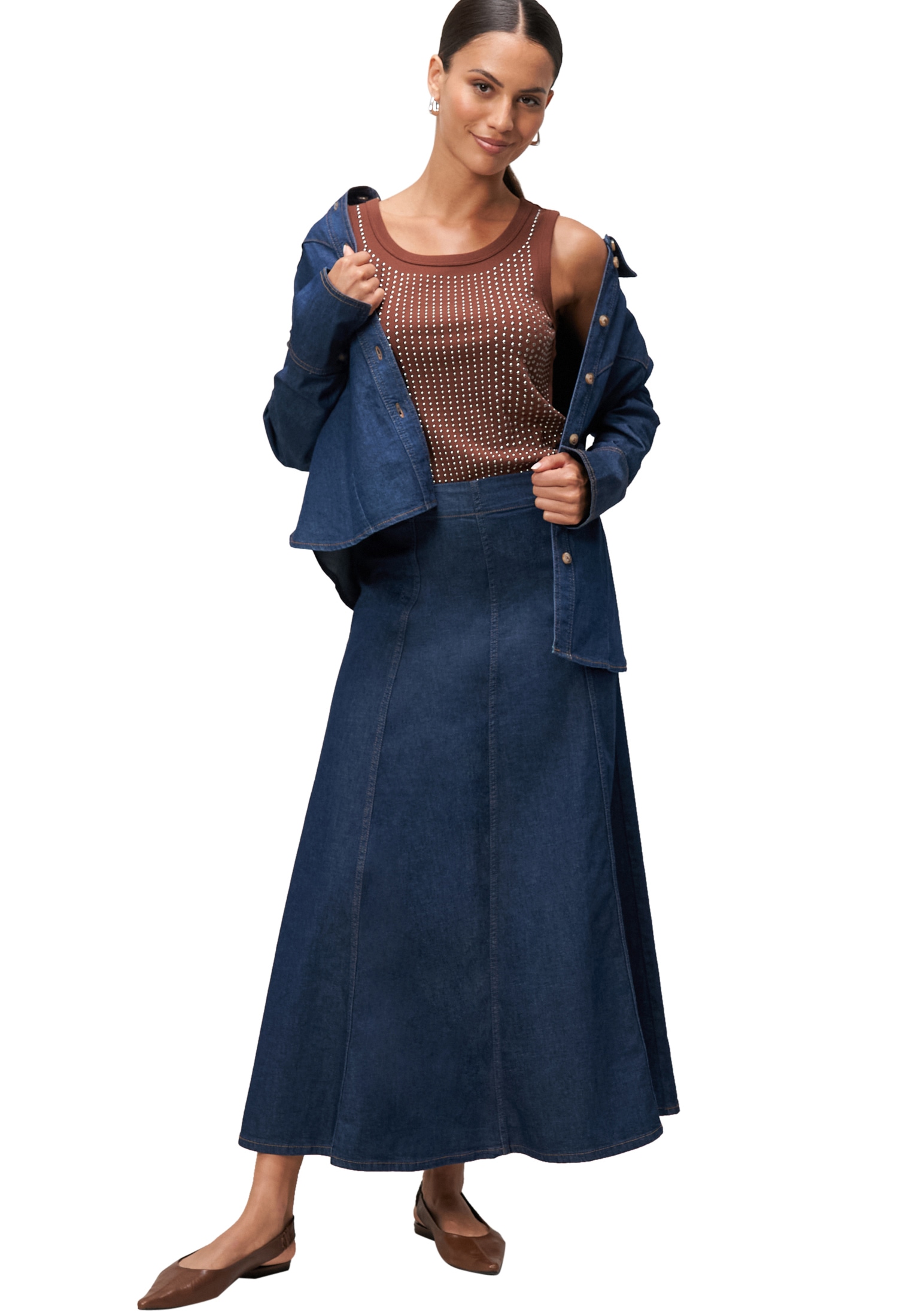 Zero Tanktop »zero Damen Top mit Ziernieten«, Plain/ohne Details