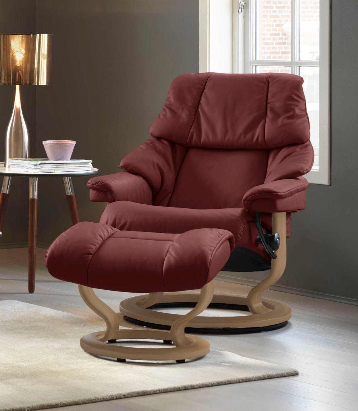 Stressless Relaxsessel "Reno", (Set, Relaxsessel mit Hocker), mit Hocker, m günstig online kaufen