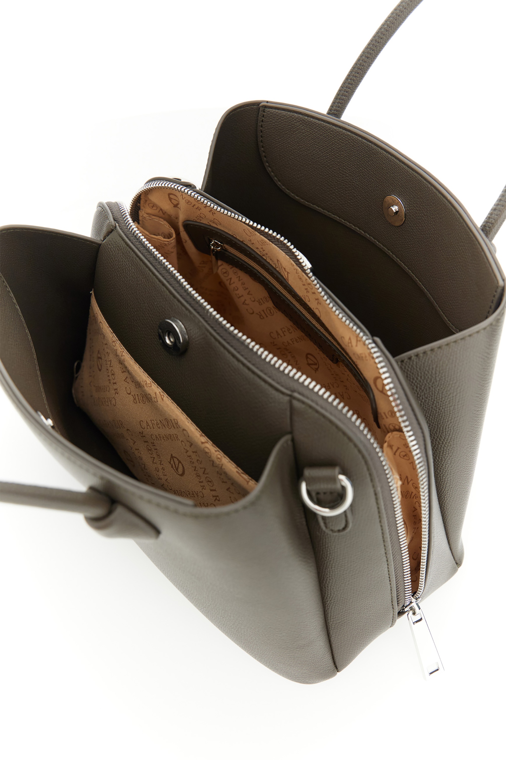 CAFèNoir Tragetasche »SMALL TOTE BAG WITH ROUND HANDLES C3YD1116 Damen« Handtasche Damen, Abendtasche, Tragetasche, Fashion, Lifestyle, Sale