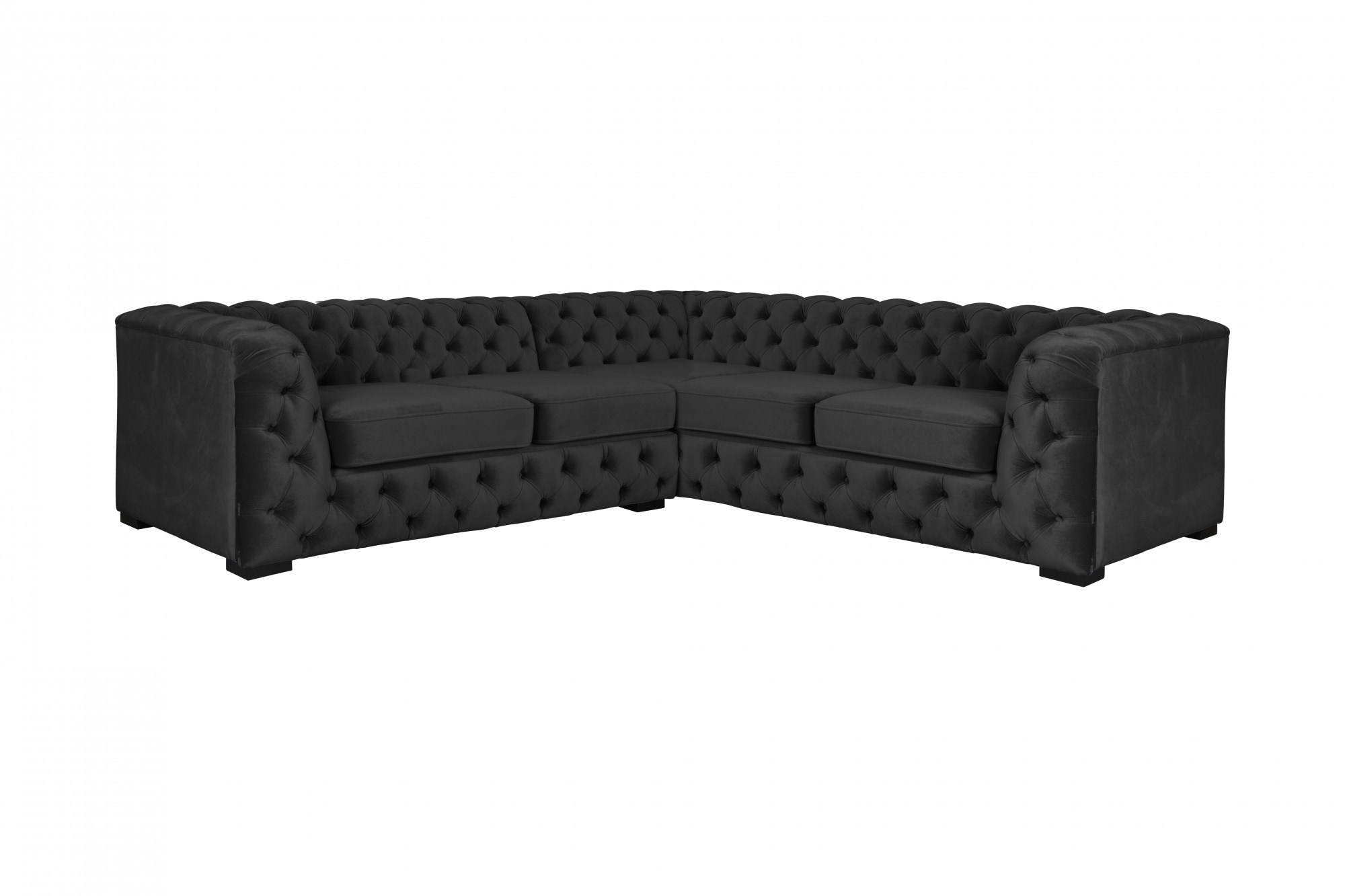 Home affaire Chesterfield-Sofa "KALINA L-Form", hochwertige Chesterfield-Au günstig online kaufen