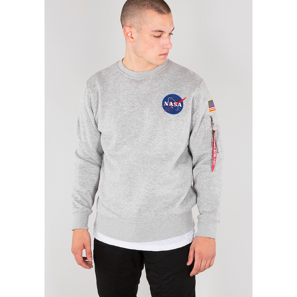 Alpha Industries Sweater »Alpha Industries Men Sweats & Hoodys Space Shuttle Sweater«