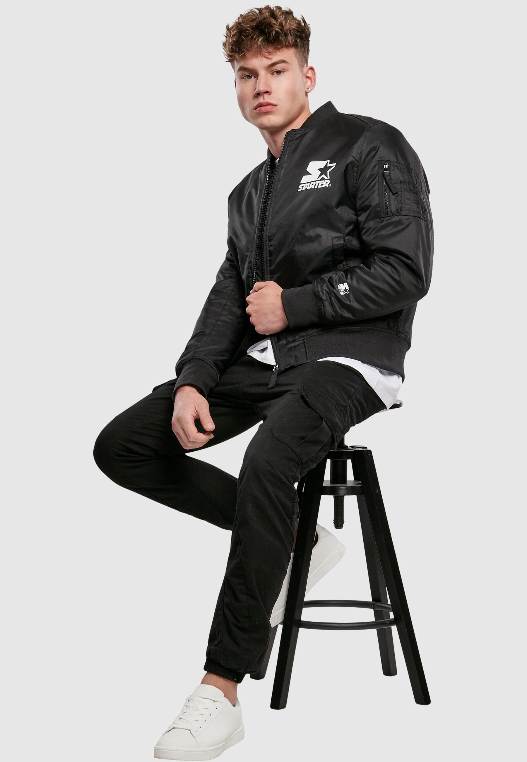 Starter Black Label Bomberjacke »Starter Black Label Herren«, (1 St.), ohne Kapuze