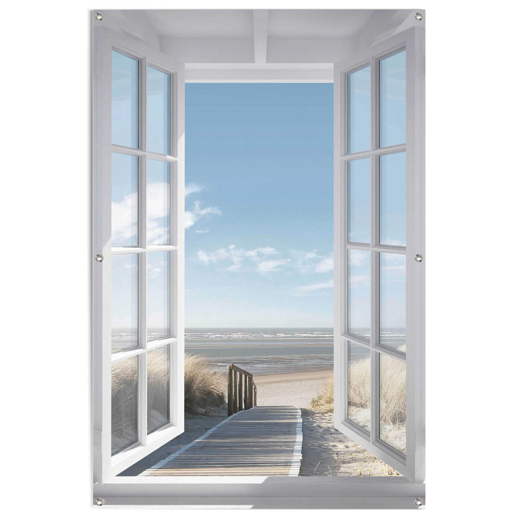 Reinders! Poster »Fenster zur Nordsee«, Outdoor für Garten oder Balkon