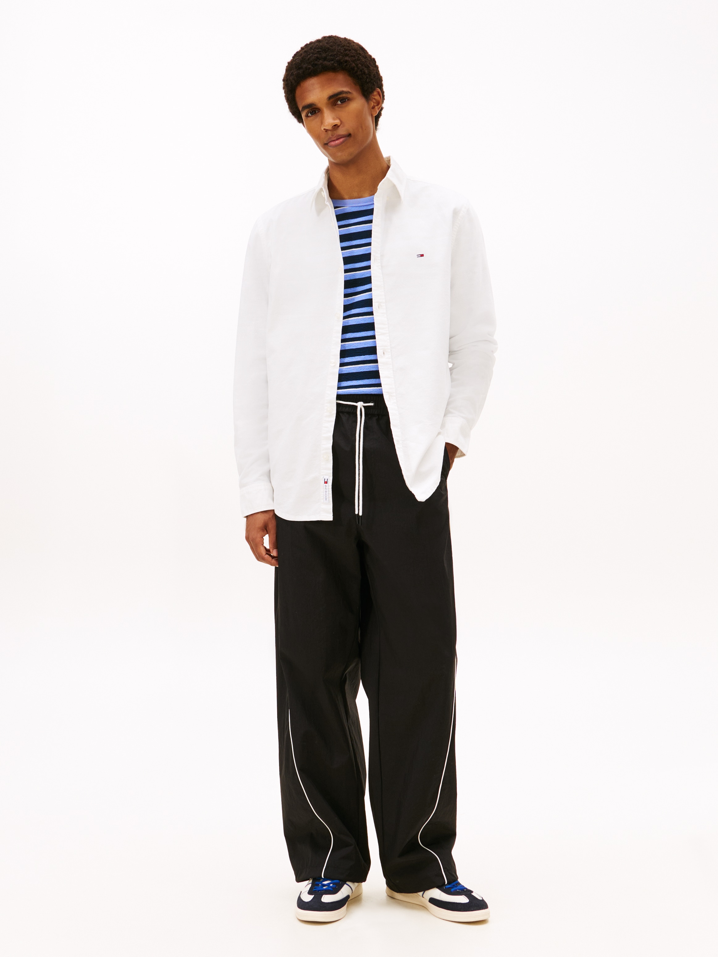 Tommy Jeans Langarmhemd »TJM OXFORD« regular fit, Button-down-Kragen, basic