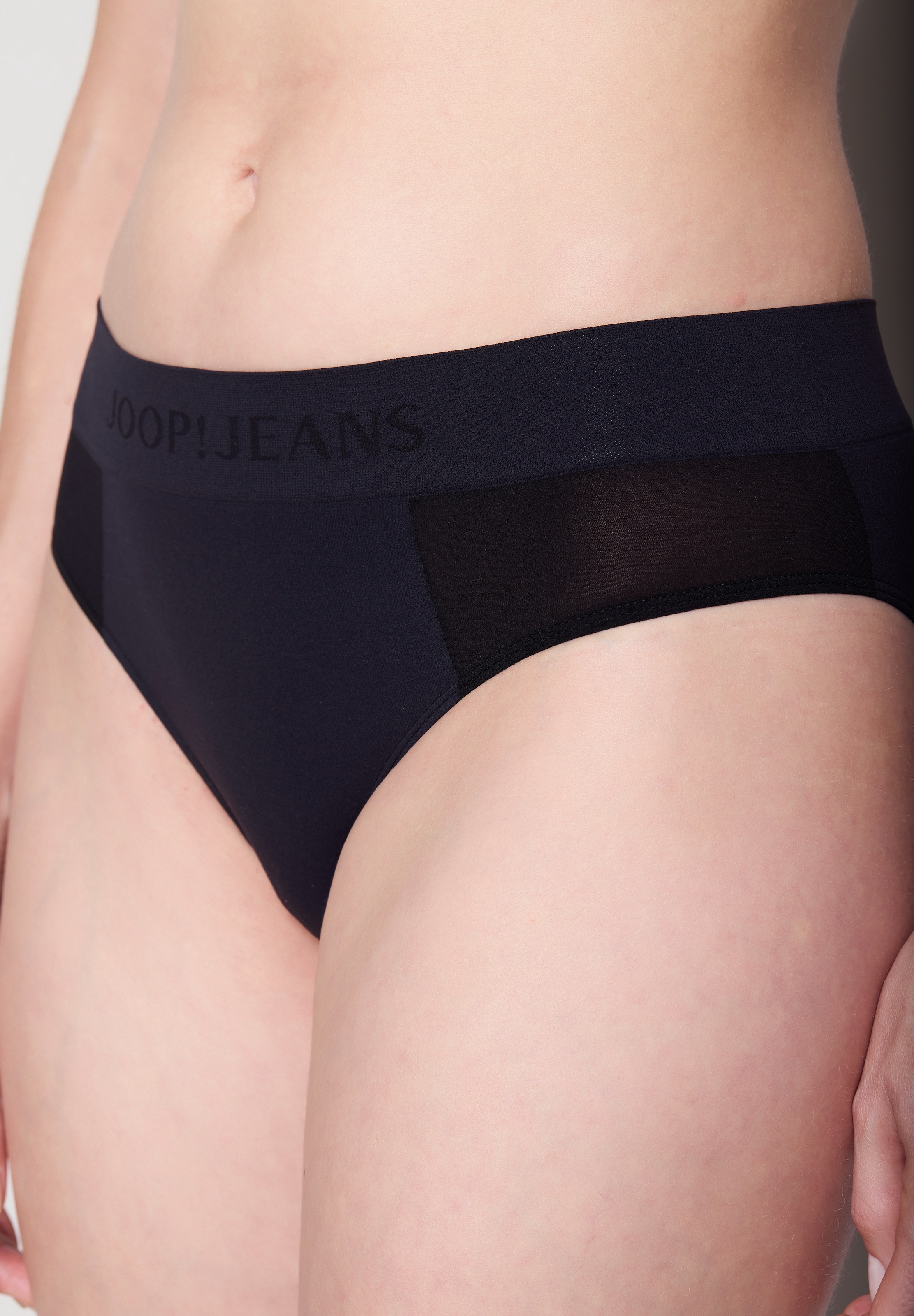JOOP! Jeans Slip »Seam Free« 2er Pack,  mit Mesh-Einsatz und breitem Logobund