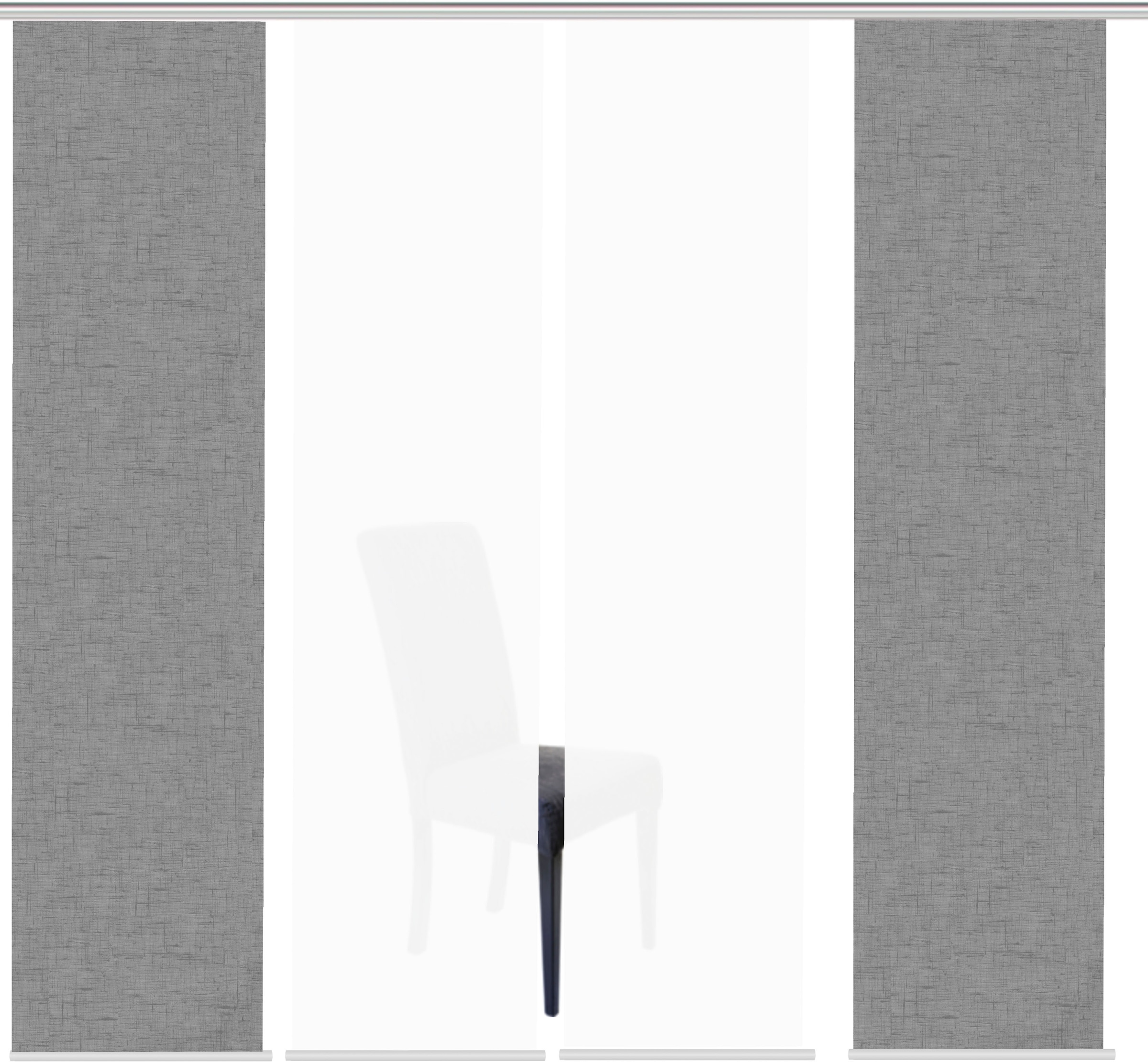 HOME WOHNIDEEN Schiebegardine »PIVE 4er SET«, (4 St.), Schiebevorhang Digidruck 4er Set PIVE