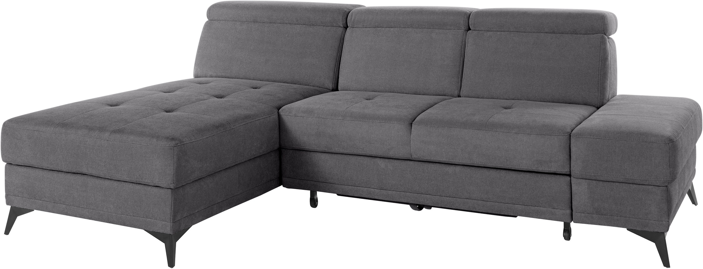 INOSIGN Ecksofa »Cardiz L-Form«, inkl.Kopfteilverstellung und Federkern wahlweise mit Bettfunktion
