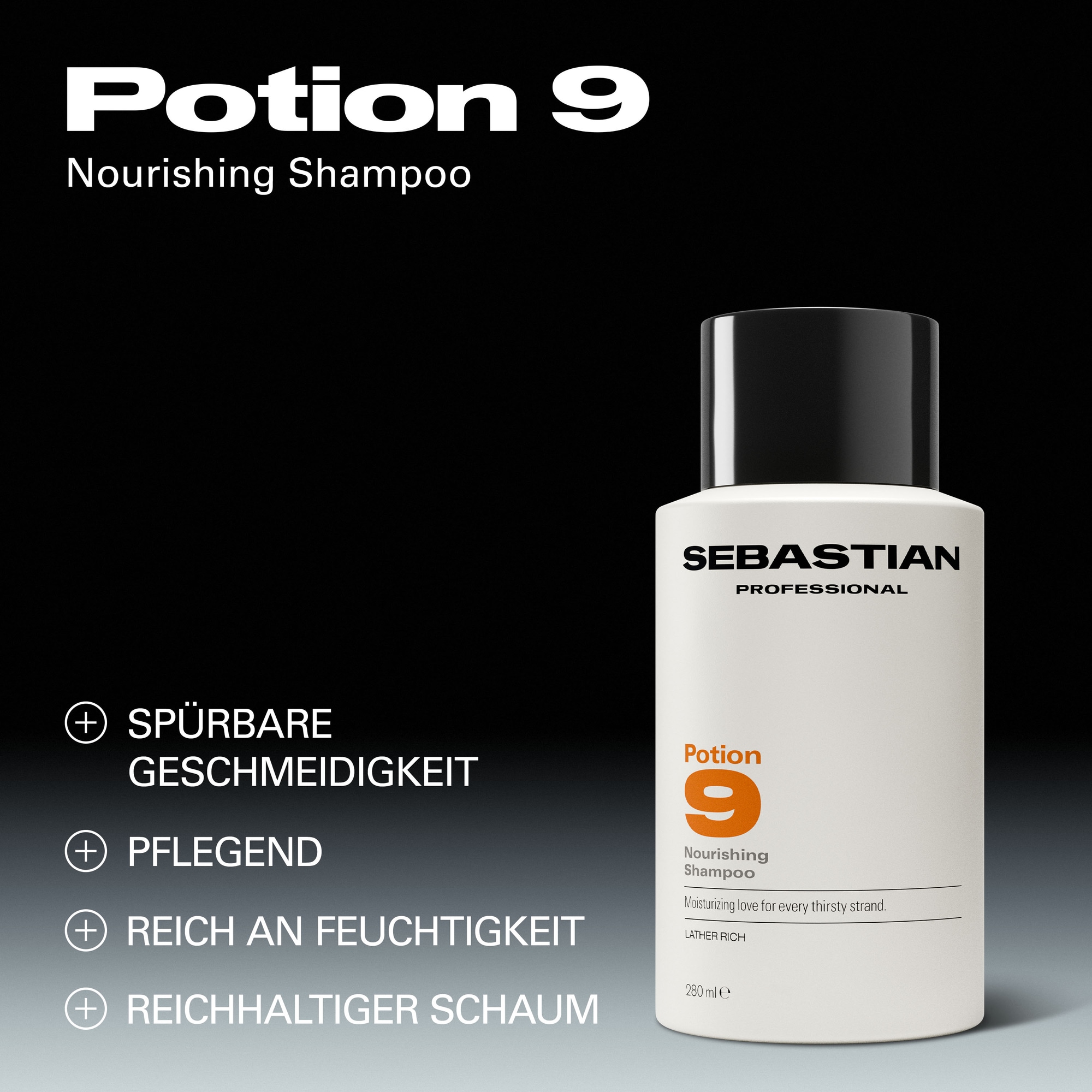 Sebastian Professional Haarshampoo »Potion 9 Shampoo« für die tägliche Reinigung, regenerierende und reparierende Pflege