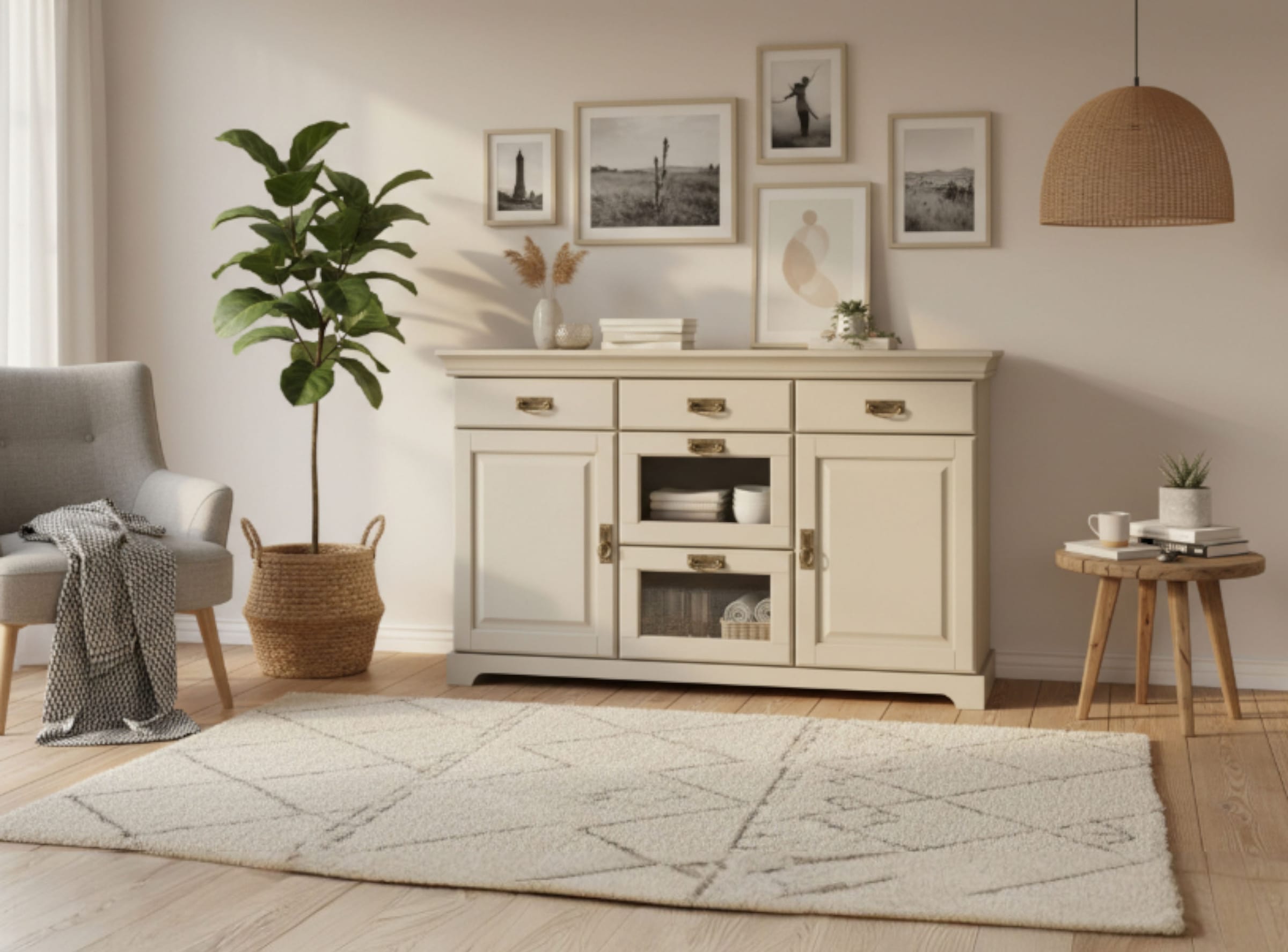 OTTO home Sideboard "Rügen" Kommode aus massiver Kiefer, FSC, Breite 145 od günstig online kaufen