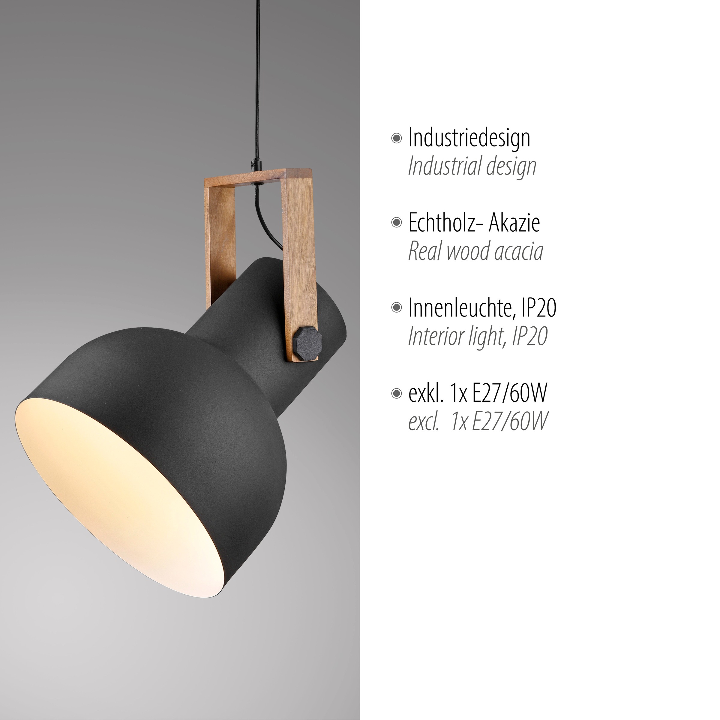 JUST LIGHT Pendelleuchte »CUP 2.0«, 1 flammig, Leuchtmittel E27 | Leuchtmittel wechselbar, ExklusiveE27