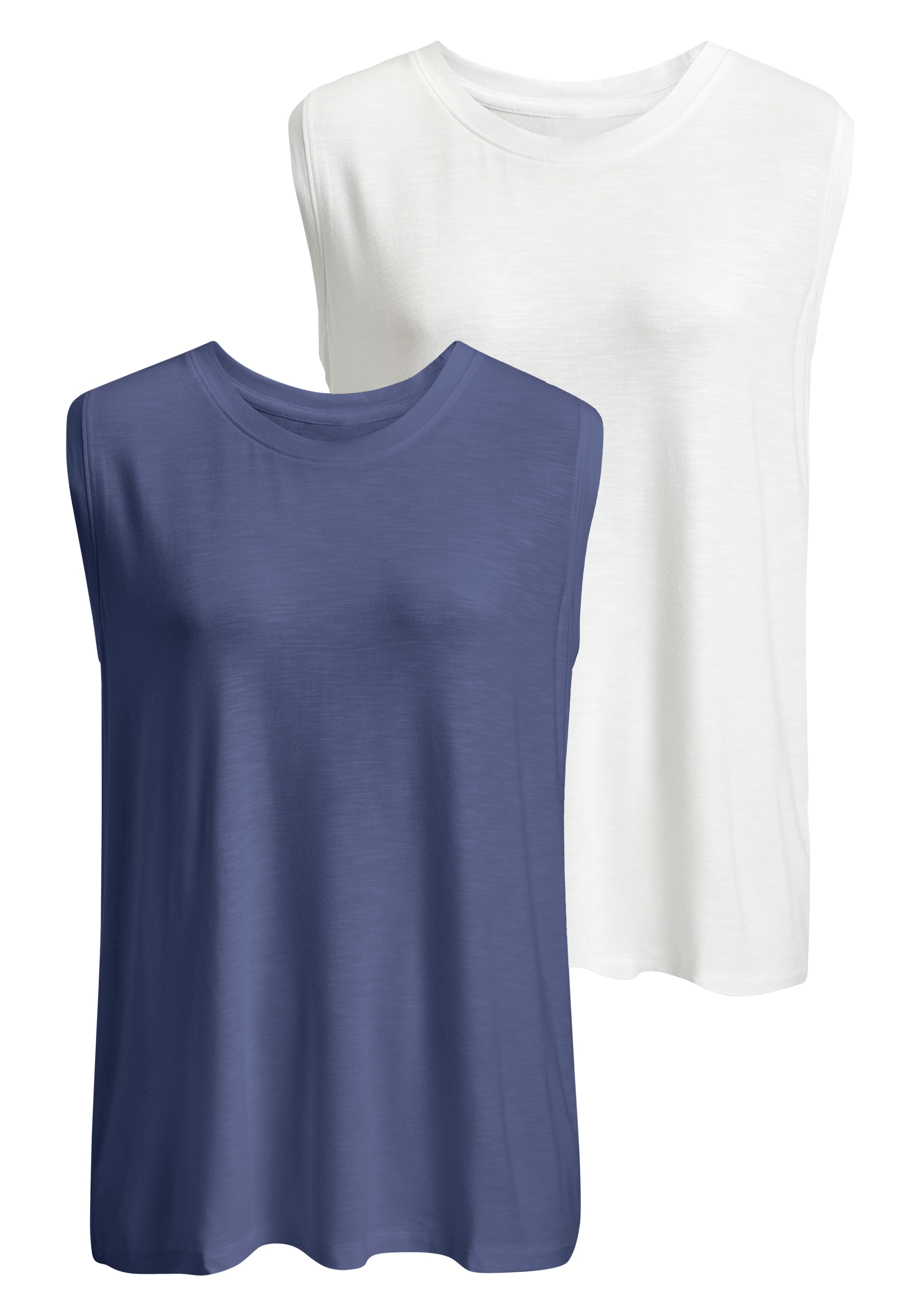 Beachtime by Lascana Shirttop "mit breiten Schultern" aus luftiger Viskose-Qualität