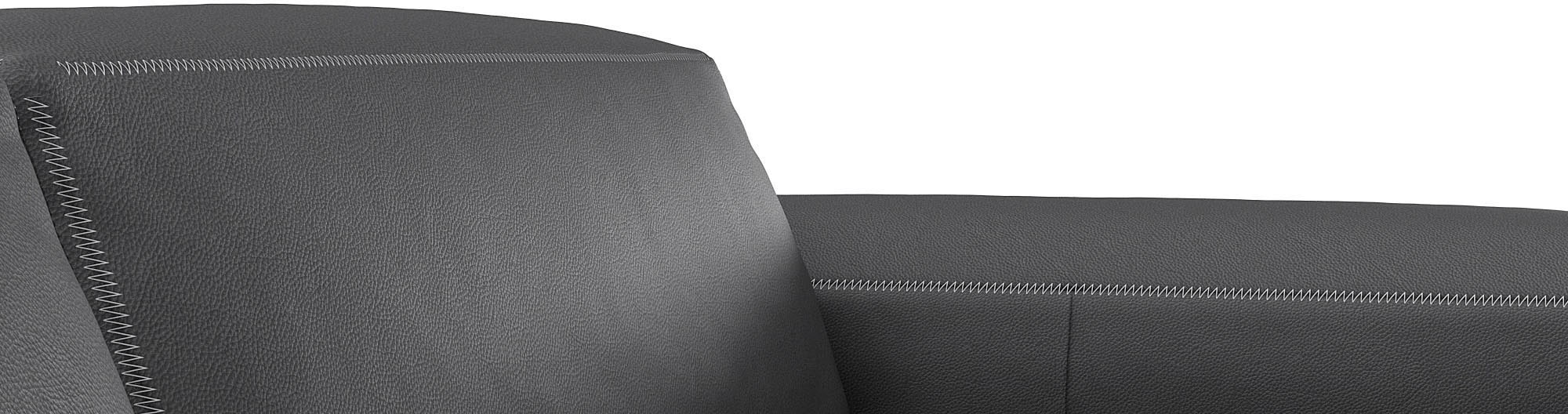 FLEXLUX Ecksofa »Lucera Chaislongue + 2,5 Sitzer«, modern & anschmiegsam, Kaltschaum, Stahl-Wellenunterfederung