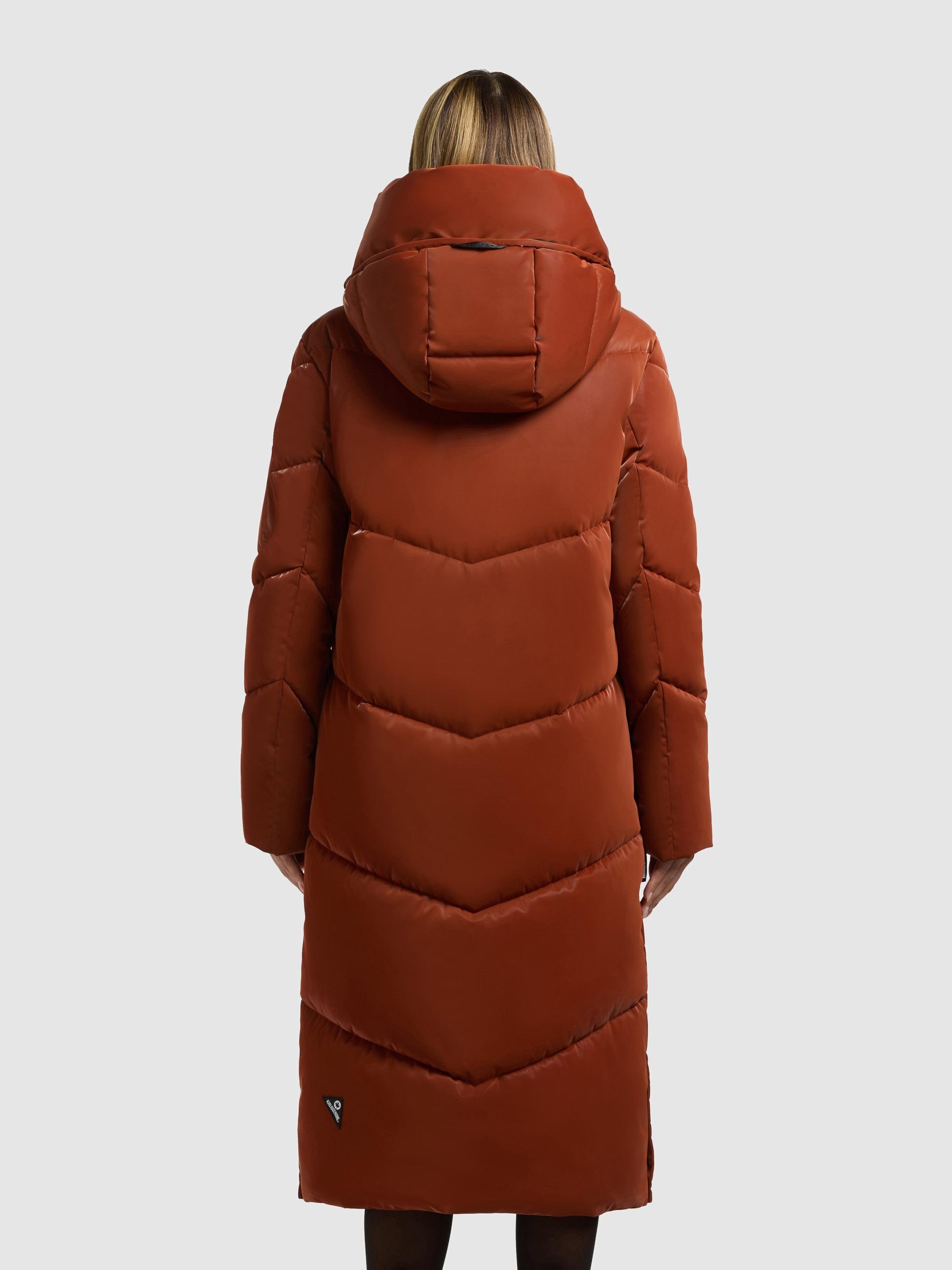 khujo Wintermantel »Pulset Shiny« Winter Steppmantel aus einem auffällig glänzendem Material