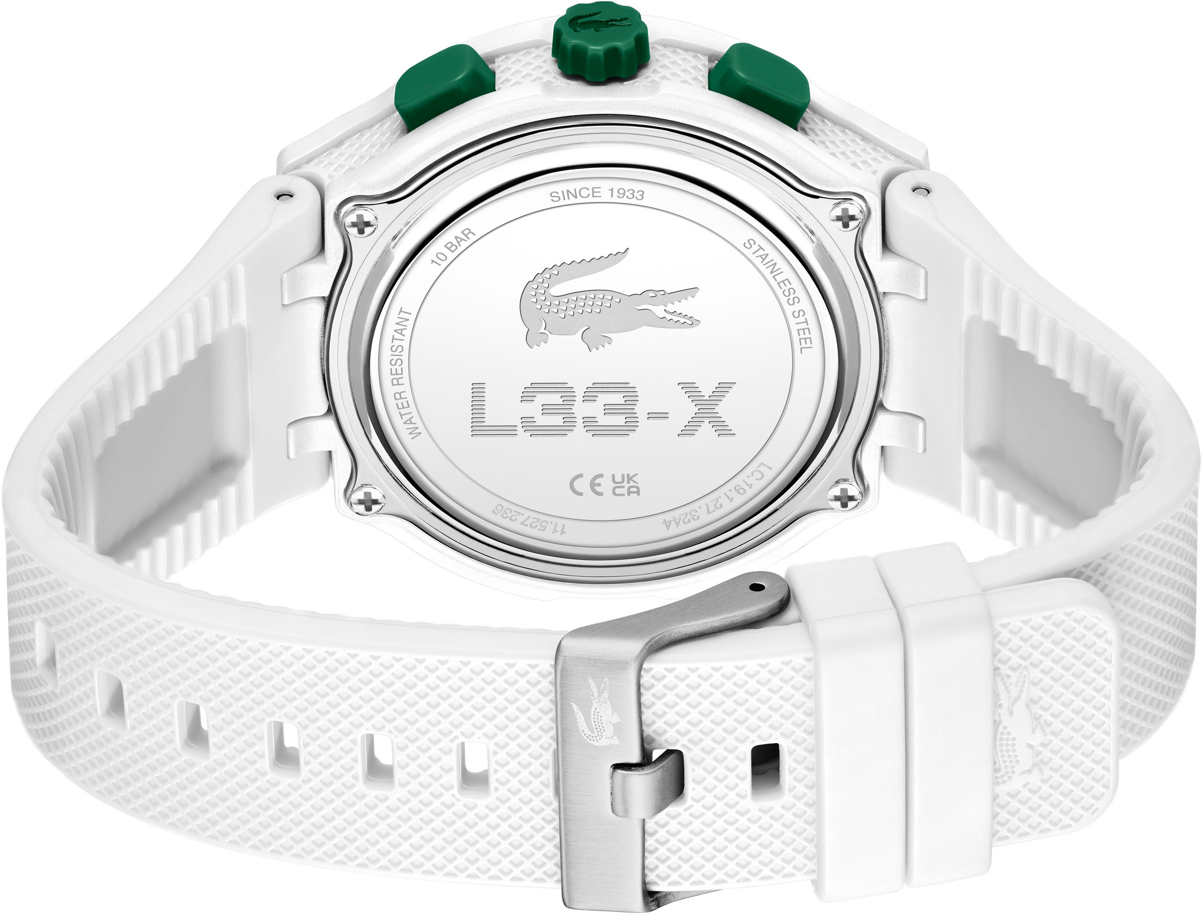 Lacoste Quarzuhr »LC33«, Armbanduhr, Herrenuhr, Silikonarmband, analog, digital