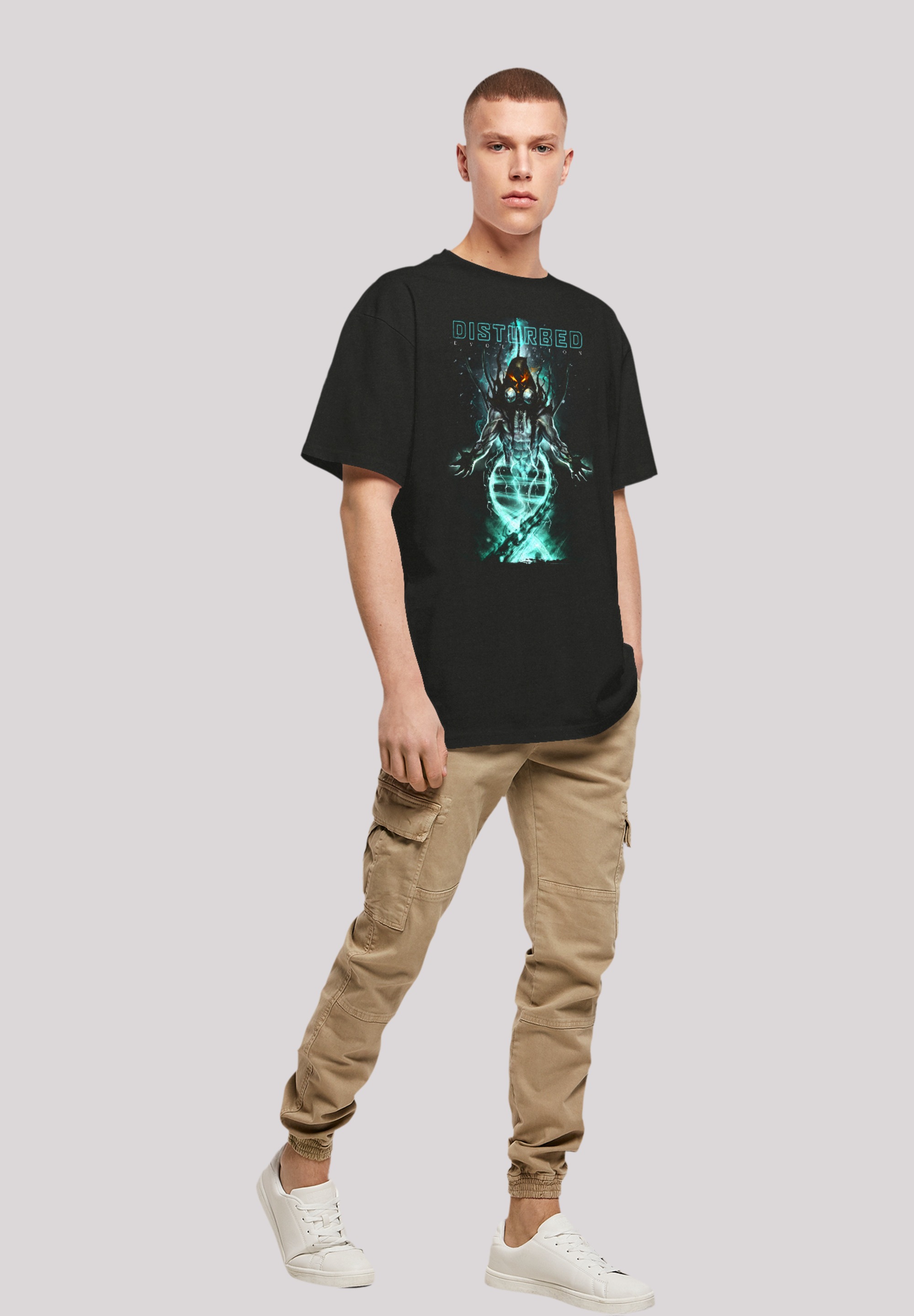 F4NT4STIC T-Shirt »Disturbed Heavy Metal Evolving Creature«, Premium Qualität, Rock-Musik, Band