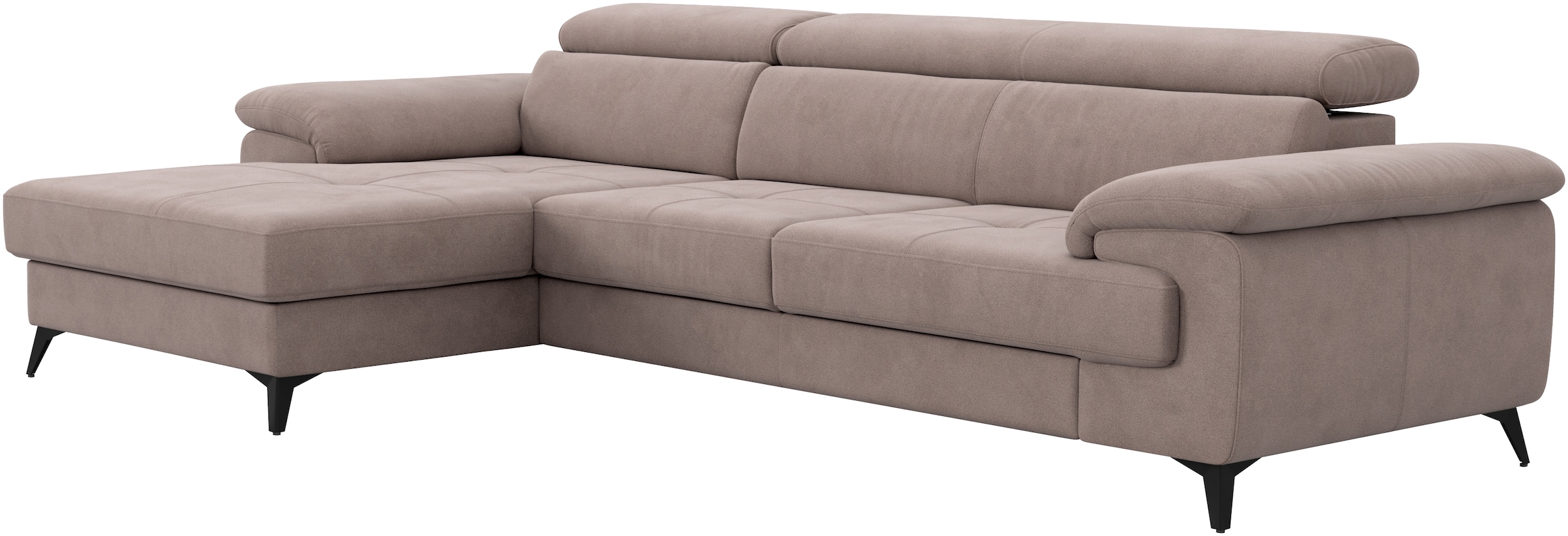 COTTA Ecksofa »Astra L-Form, B: 300 cm« mit Kopfteilverstellung, optional Bettfunktion & Bettkasten