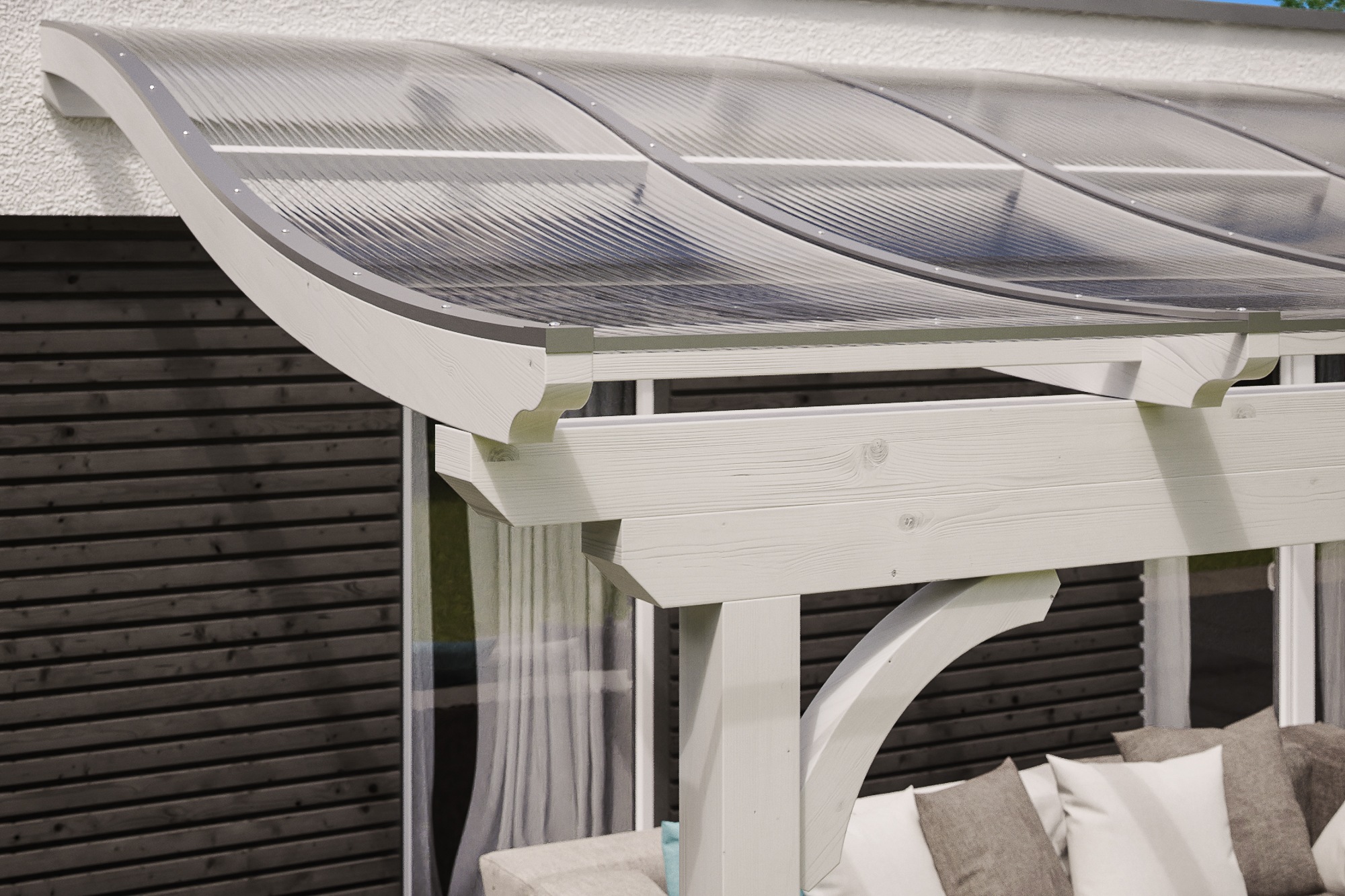 Skanholz Terrassendach »Verona«, Leimholz
