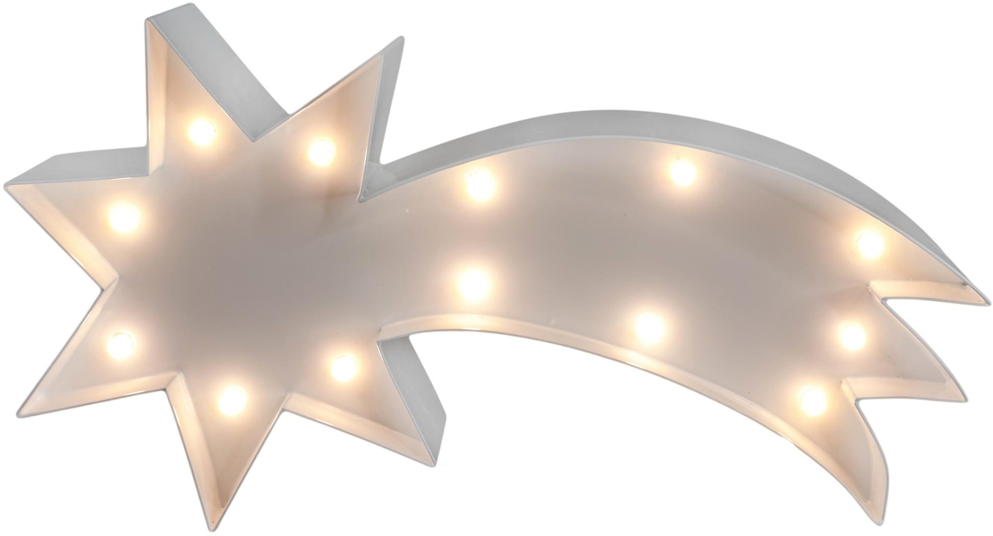 MARQUEE LIGHTS LED LEDs flammig-flammig, 13 cm Dekolicht Wandlampe, - Shootingstar 13 BAUR kaufen Tischlampe festverbauten 23x12 »Shootingstar«, | mit