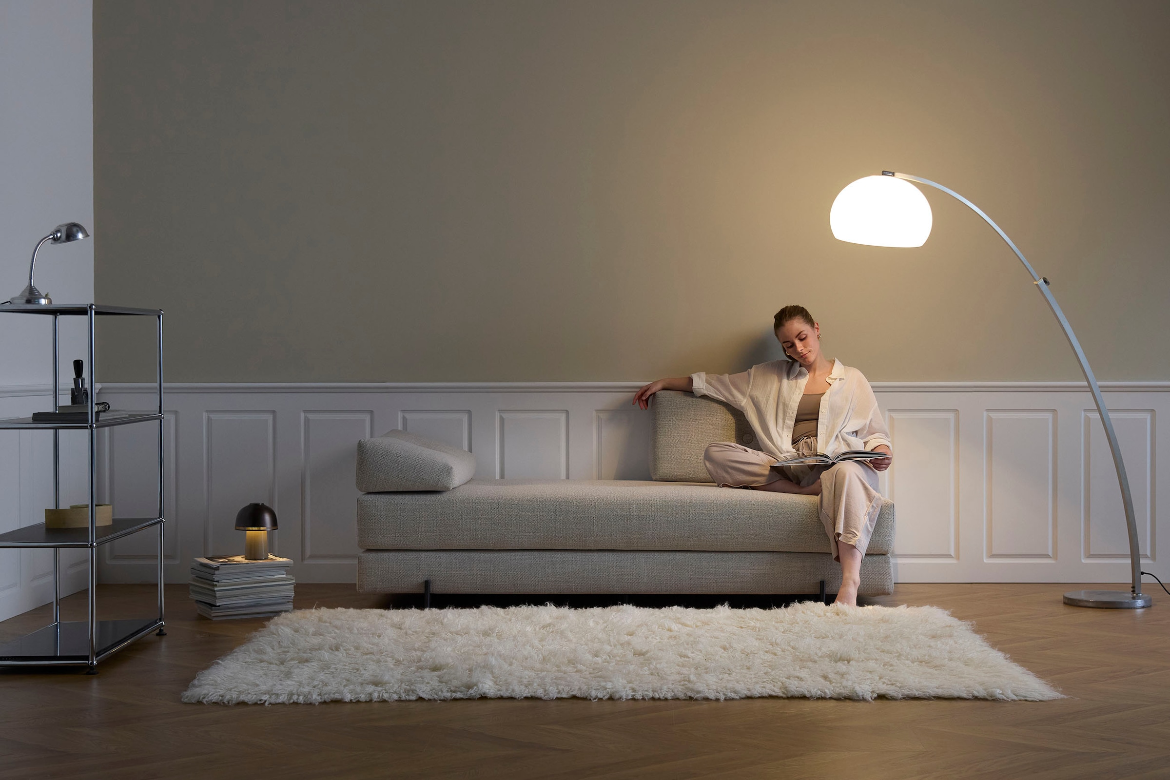 INNOVATION LIVING ™ Stapelliege »Sigmund 595 Indu-Beine«, Daybed mit zwei Federkernmatratzen zum täglichen Gebrauch