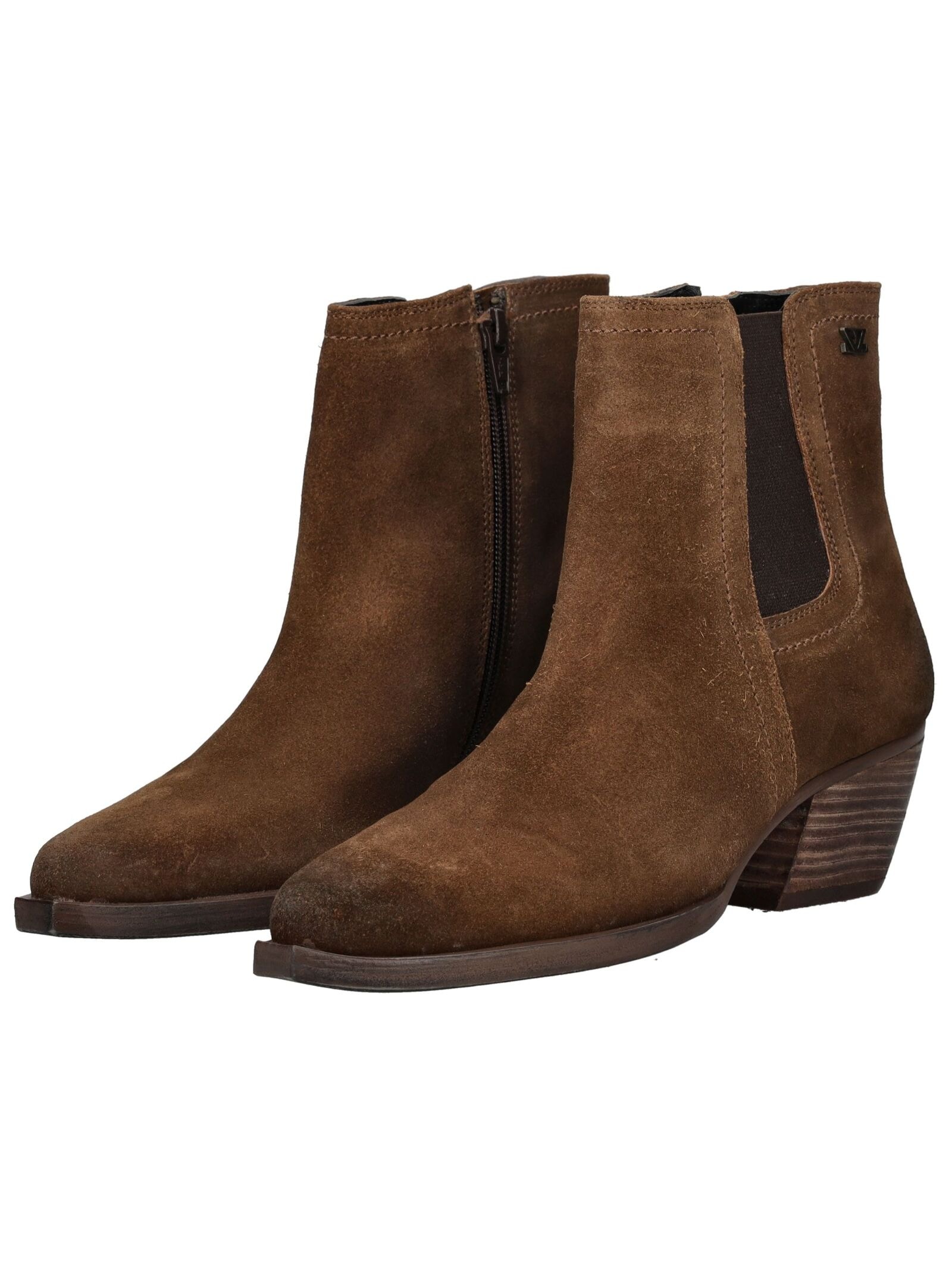 Lazamani Bikerboots »Lazamani Stiefelette Veloursleder/Textil«
