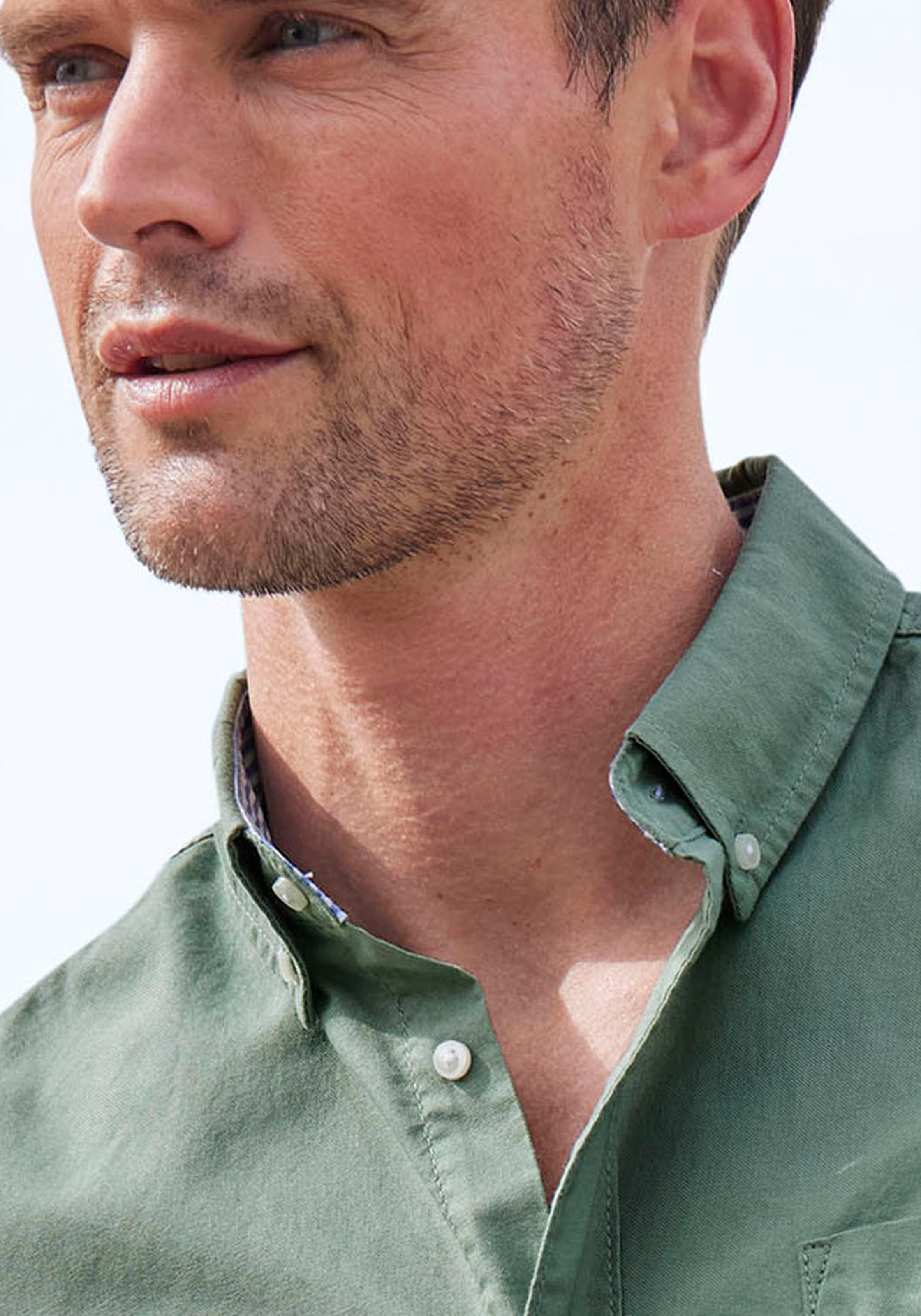 H.I.S Langarmhemd »regular-fit«, mit Button-down-Kragen, reine Baumwolle