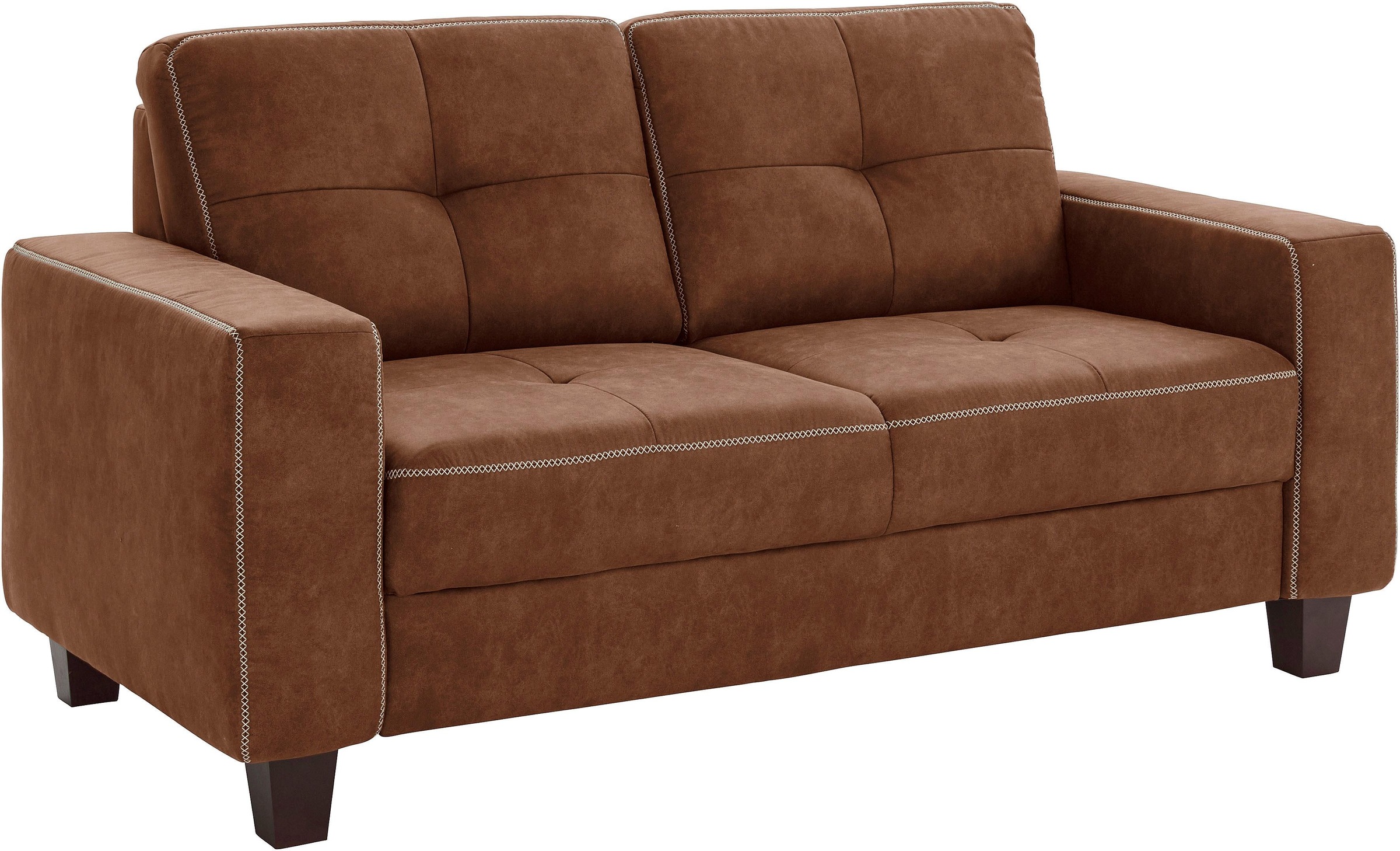 Home affaire 2,5-Sitzer "Varese" mit Kreuznaht und Federkern günstig online kaufen