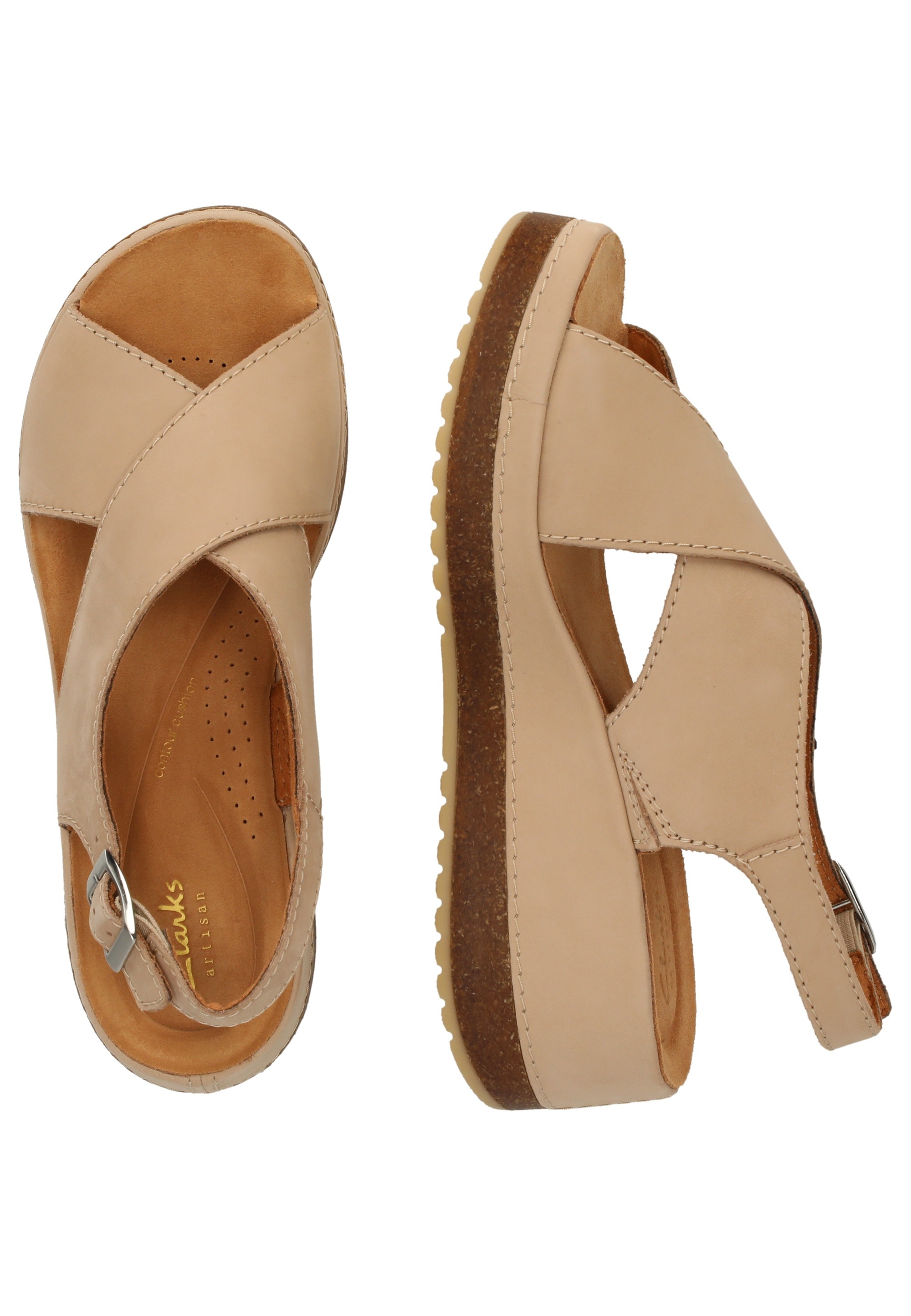 Clarks Sandale »Kassanda«, mit bequemem geformtem Fußbett