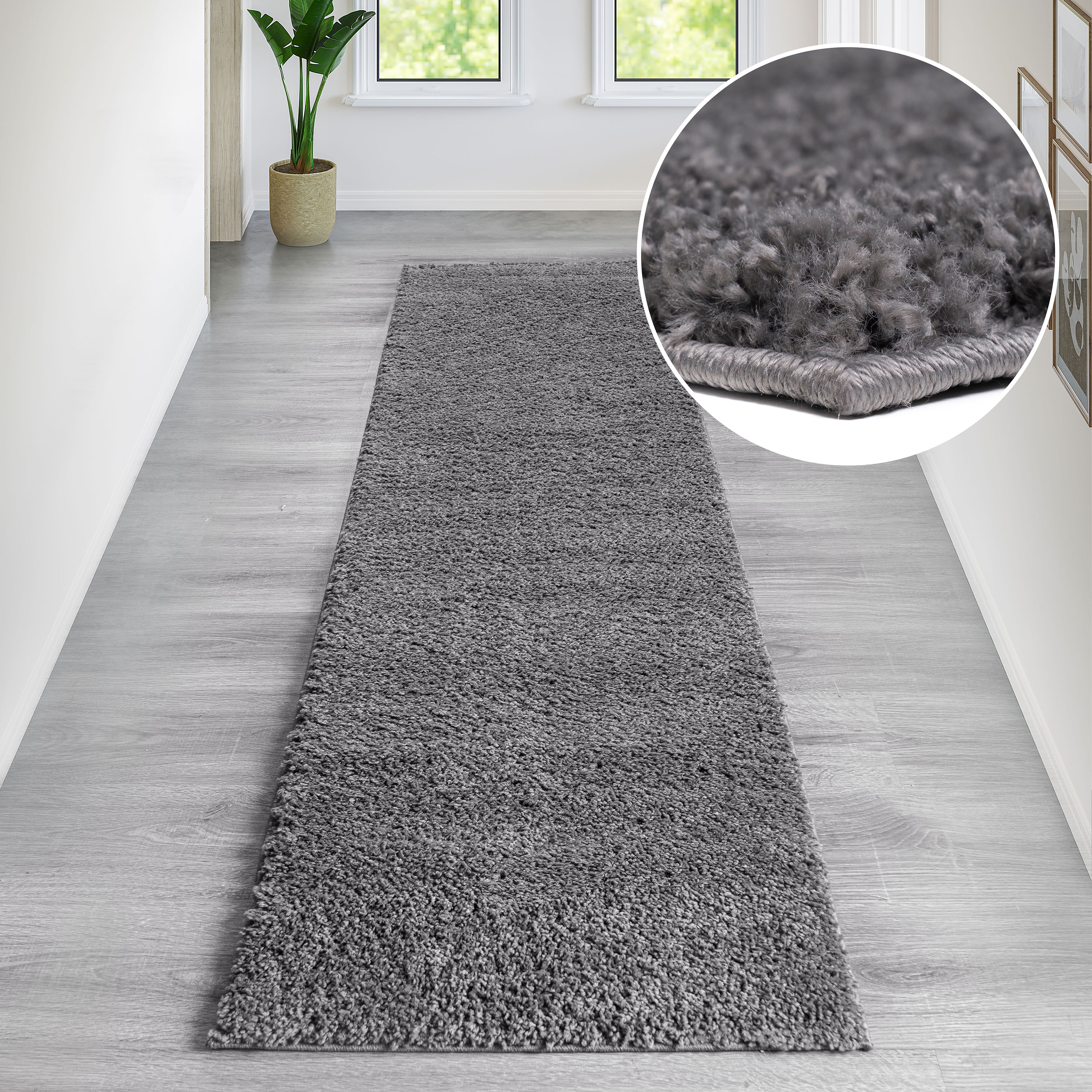 Bruno Banani Hochflor-Teppich "Shaggy Soft" rechteckig 30 mm Höhe gewebt, Uni Farben, besonders weich und kuschelig, Kundenliebling