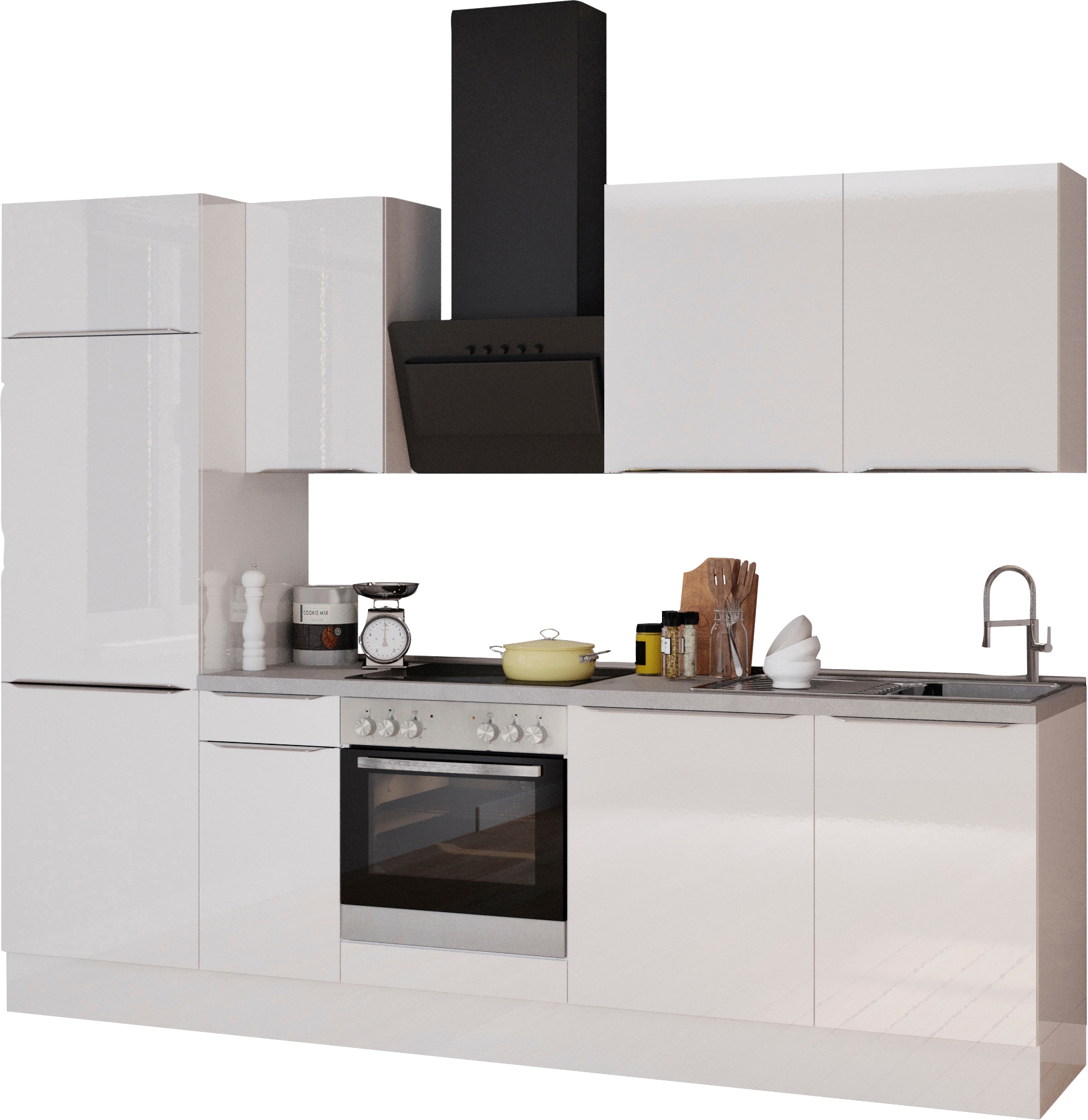OPTIFIT Küchenzeile »Aken«, mit 270 cm E-Geräten, bestellen BAUR | Breite