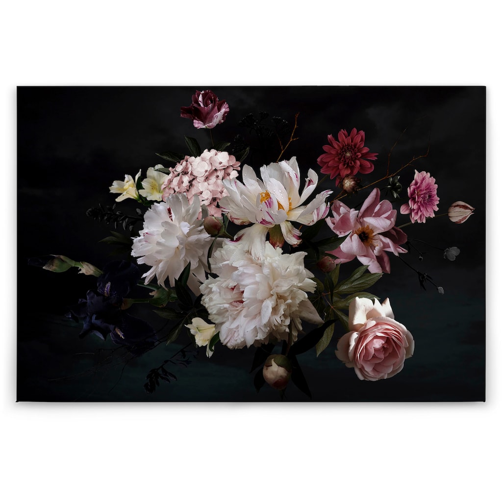 A.S. Création Leinwandbild »Blunch Of Flowers«, Blumen, (1 St.)
