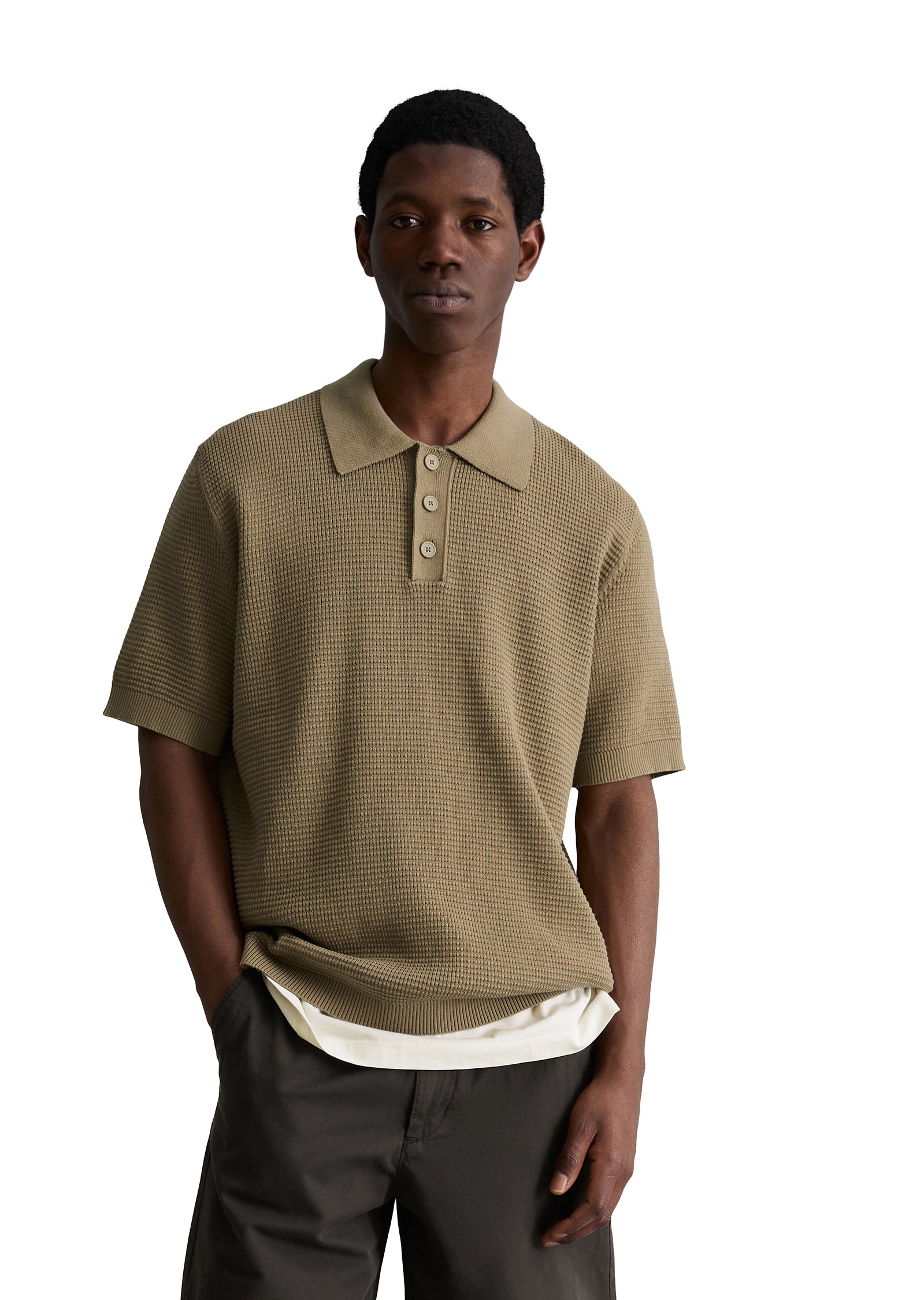 Marc OPolo DENIM Poloshirt "mit Waffelstruktur" günstig online kaufen