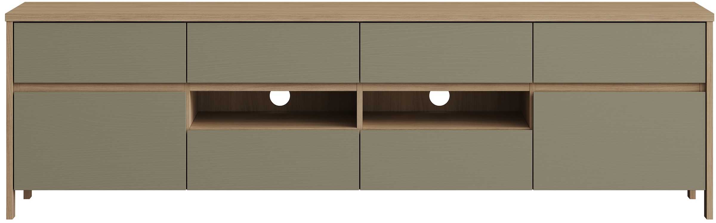 Home affaire TV-Schrank »Stranda, moderner TV-Unterschrank, Kommode im Scandi-Style, Lowboard«, Rahmenoptik, ausreichend Stauraum, vielseitig einsetzbar, 193 cm breit