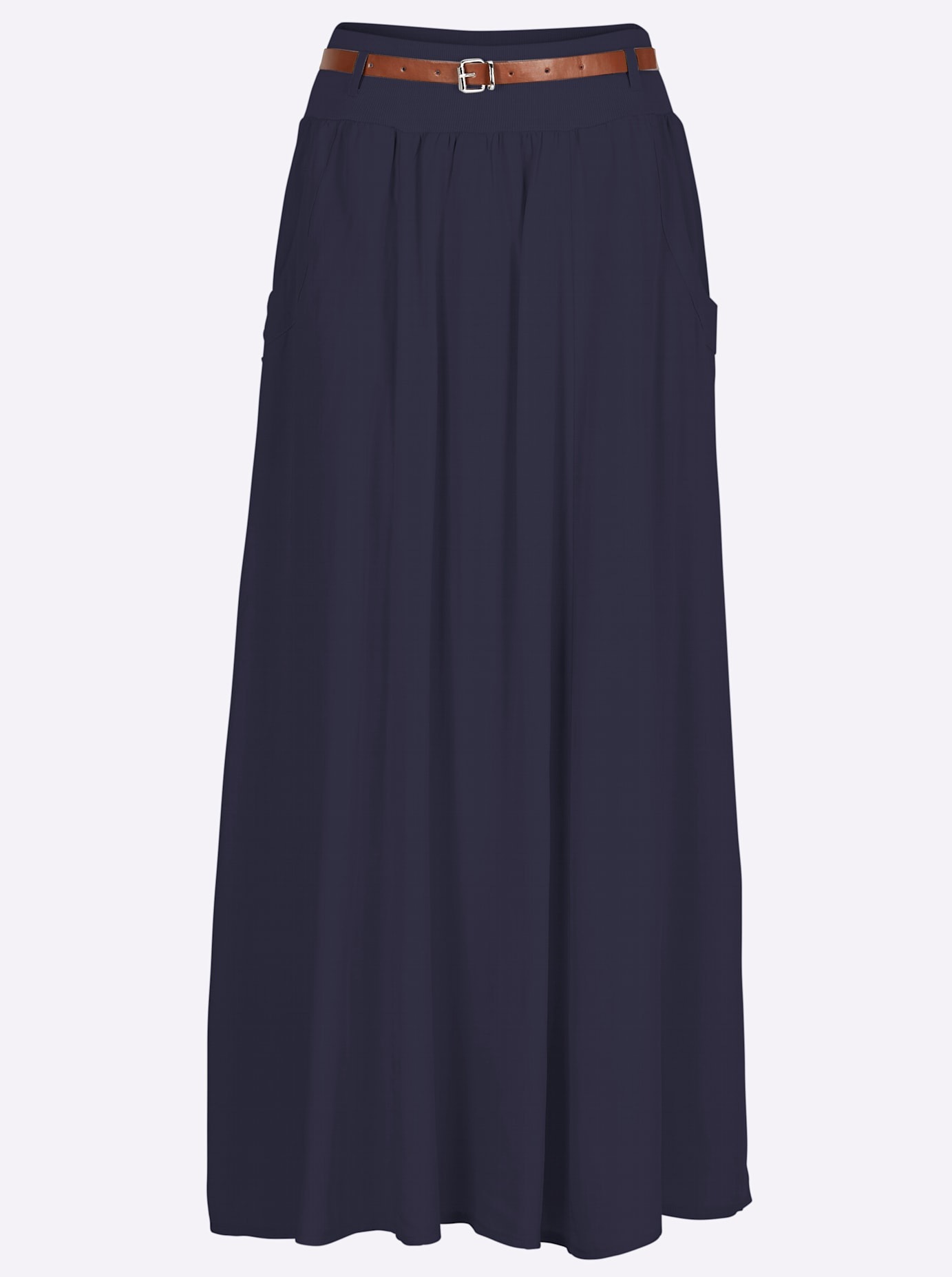 Inspirationen Women's Slip Skirt Navy Blue 36 3