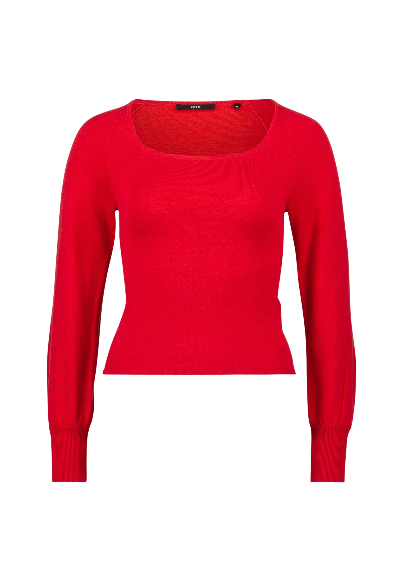 Zero Strickpullover »zero Strickpullover mit eckigem Ausschnitt«, (1 tlg.), Plain/ohne Details