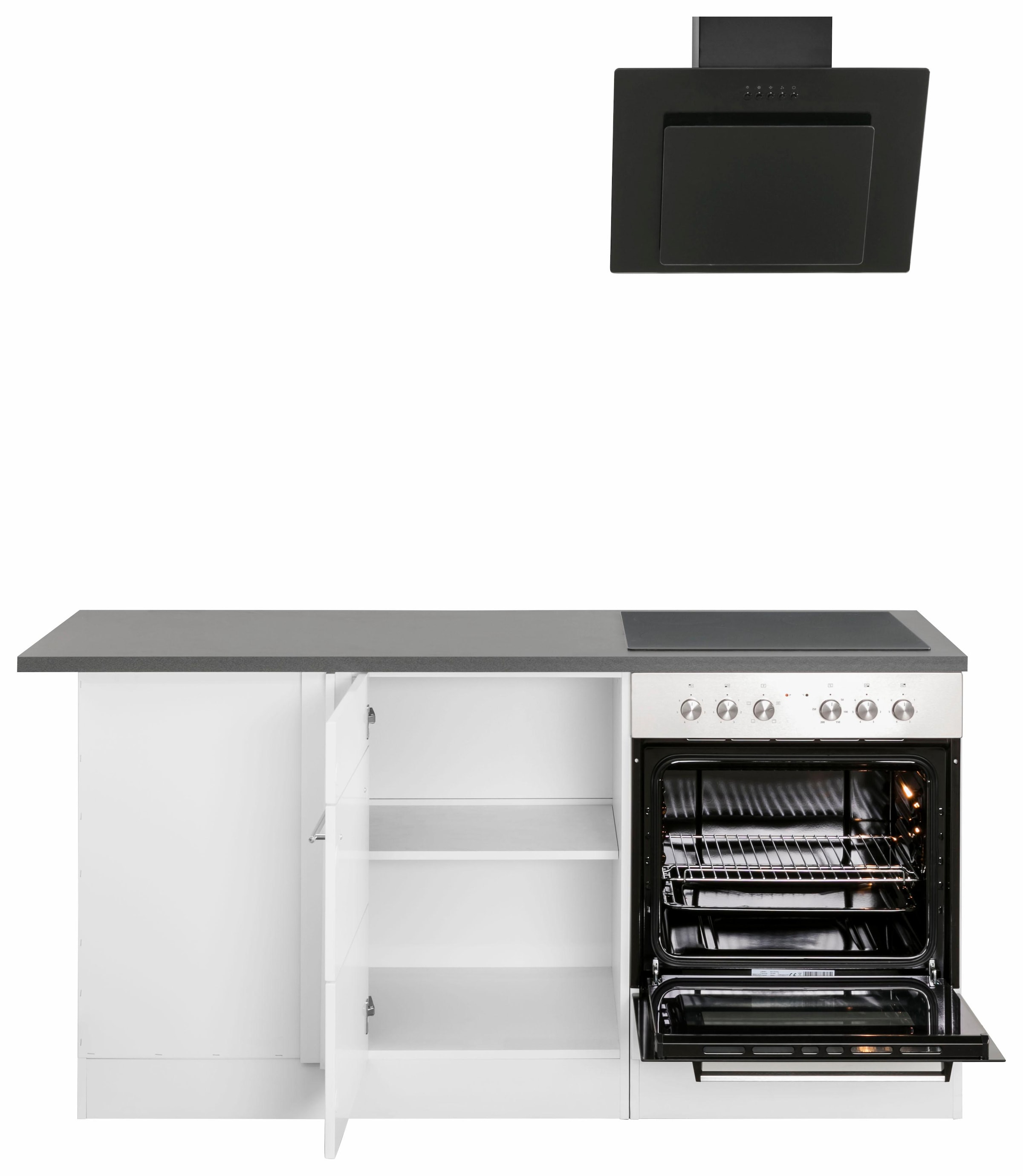 HELD MÖBEL Winkelküche »Trient«, mit E-Geräten, Stellbreite 230 x 170 cm