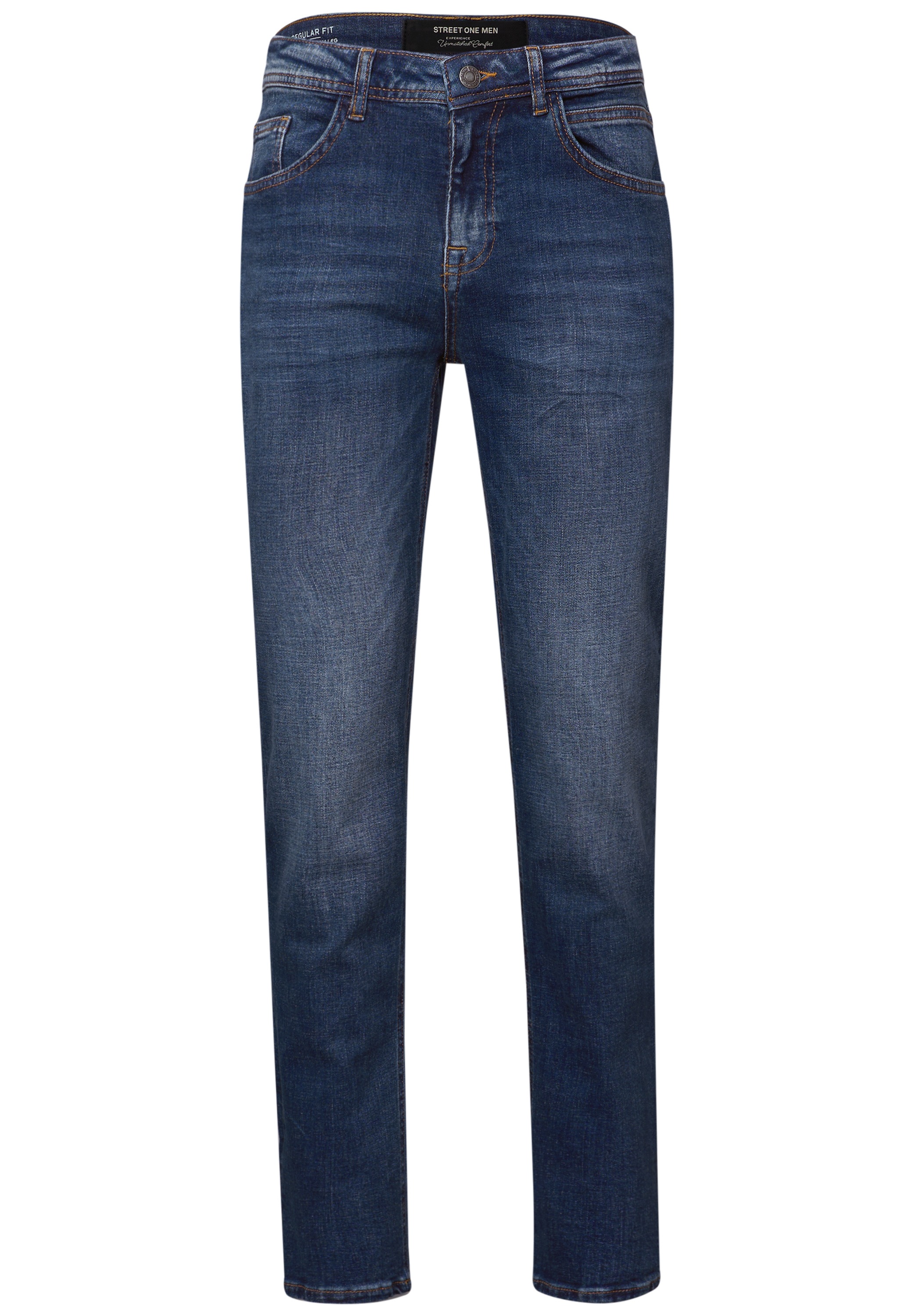 STREET ONE MEN Regular-fit-Jeans, aus Baumwolle mit Stretchanteil