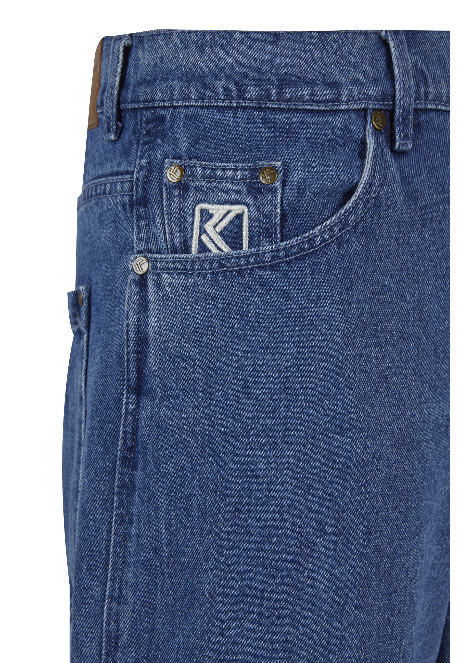 Karl Kani Bequeme Jeans »Karl Kani Karl Kani OG Washed Denim Carpenter Pants«