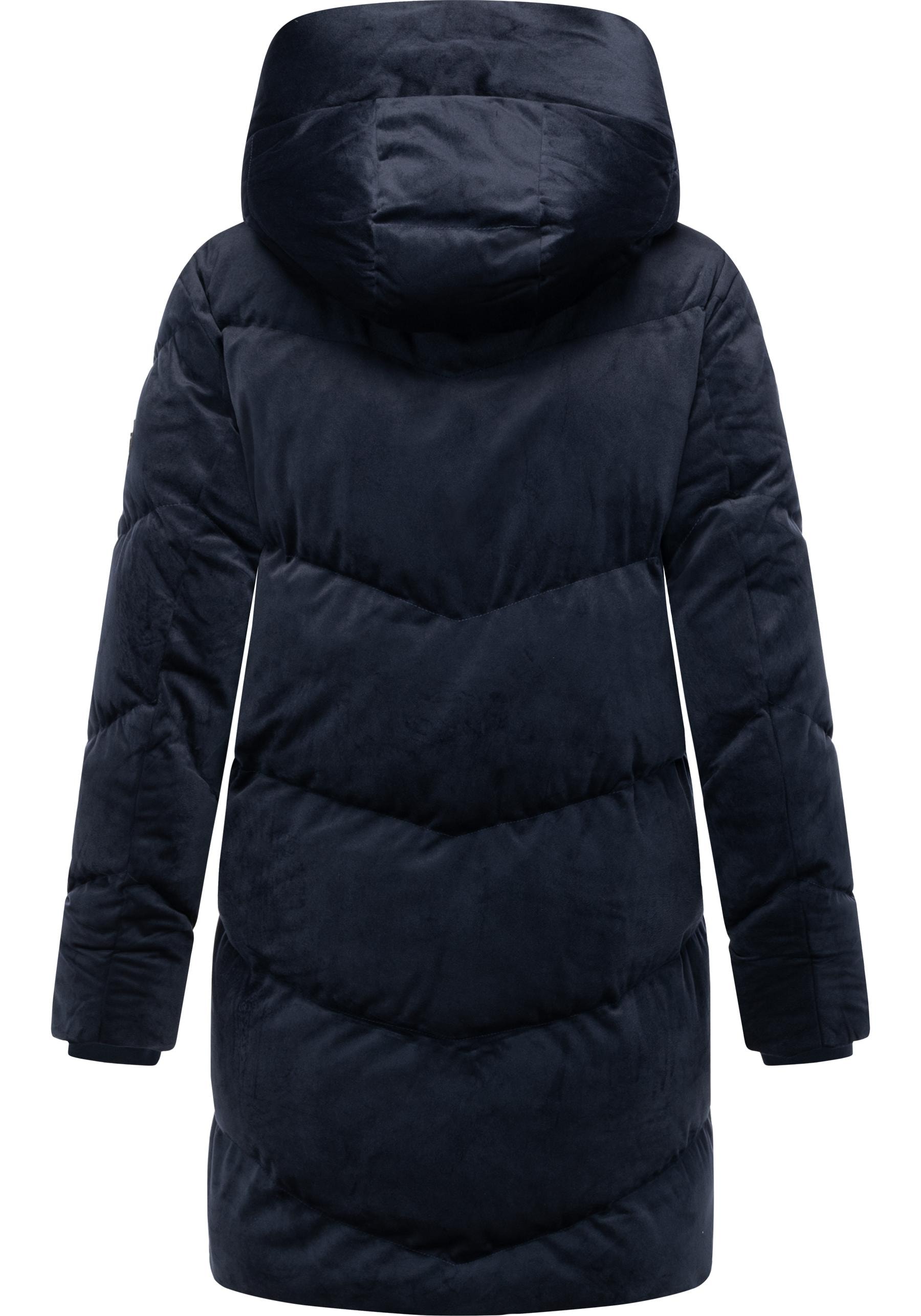 Ragwear Kurzmantel »Avelin Velvet YOUMODO«, Gesteppter Wintermantel aus kuscheligem Samt-Material
