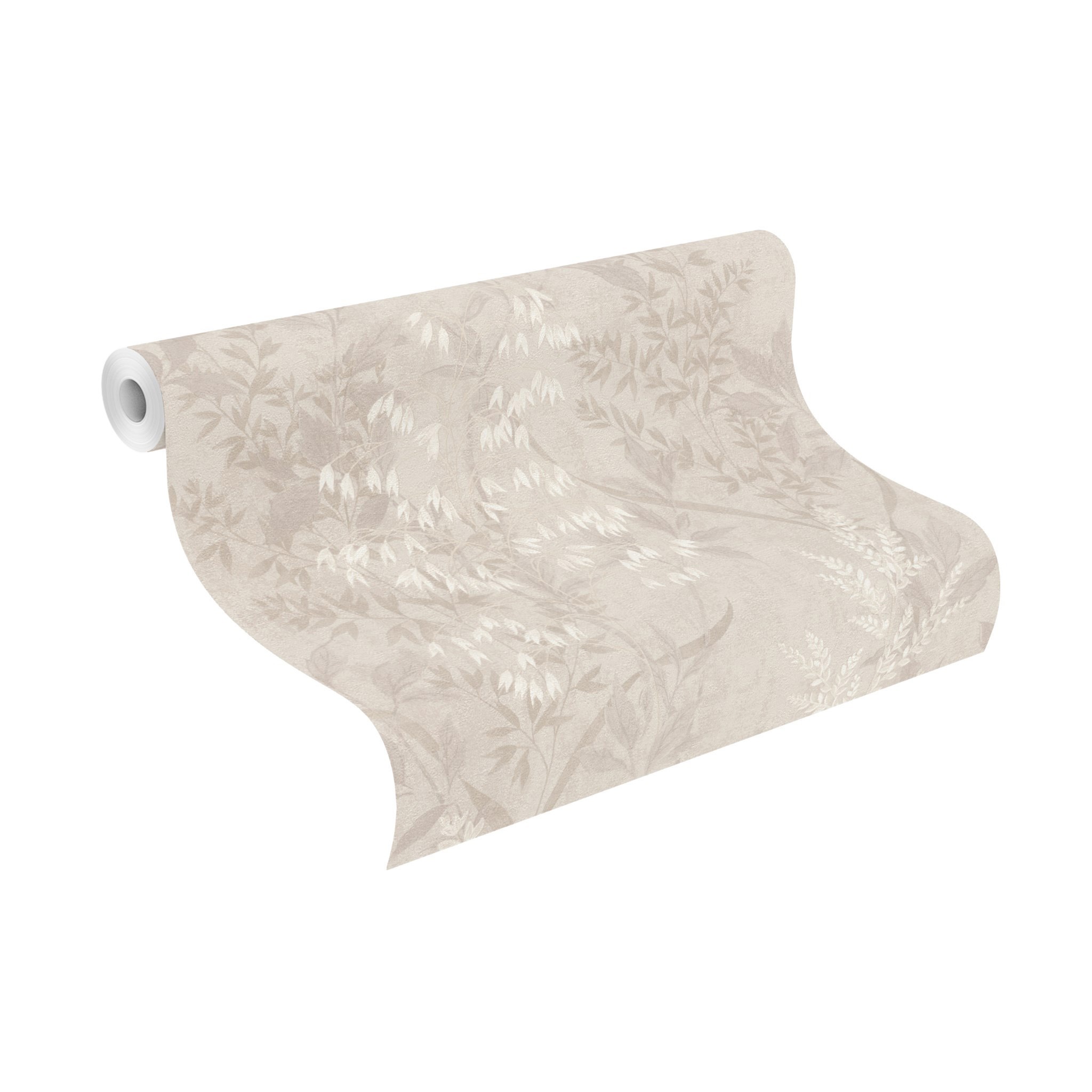 Rasch Papiertapete "mit Blattranken" botanisch strukturiert Blätter günstig online kaufen