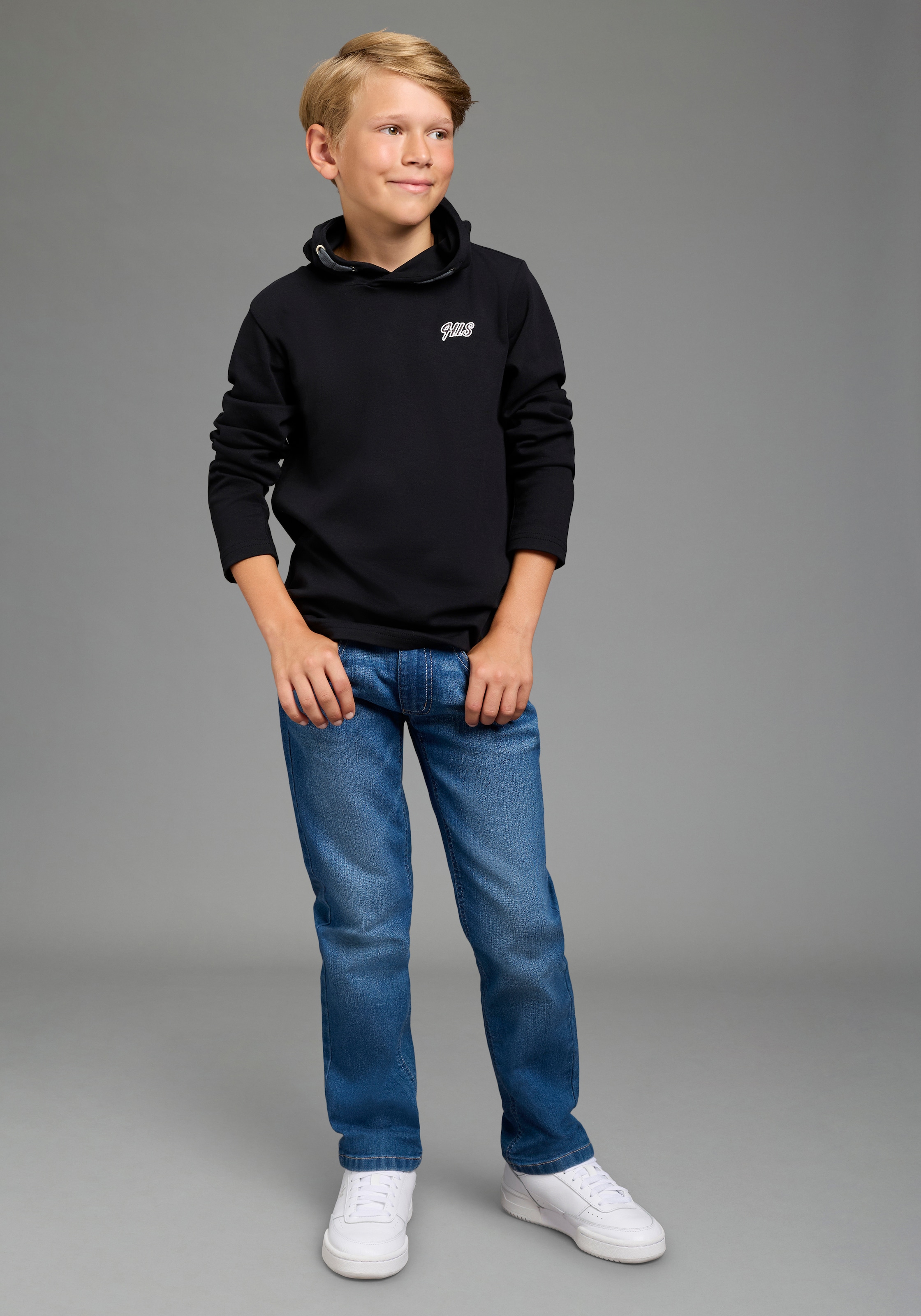 H.I.S Relax-fit-Jeans »H.I.S Stretchjeans in gerader Form für Jungen« Für TEENS. Gerade Jeans in authentischer Waschung