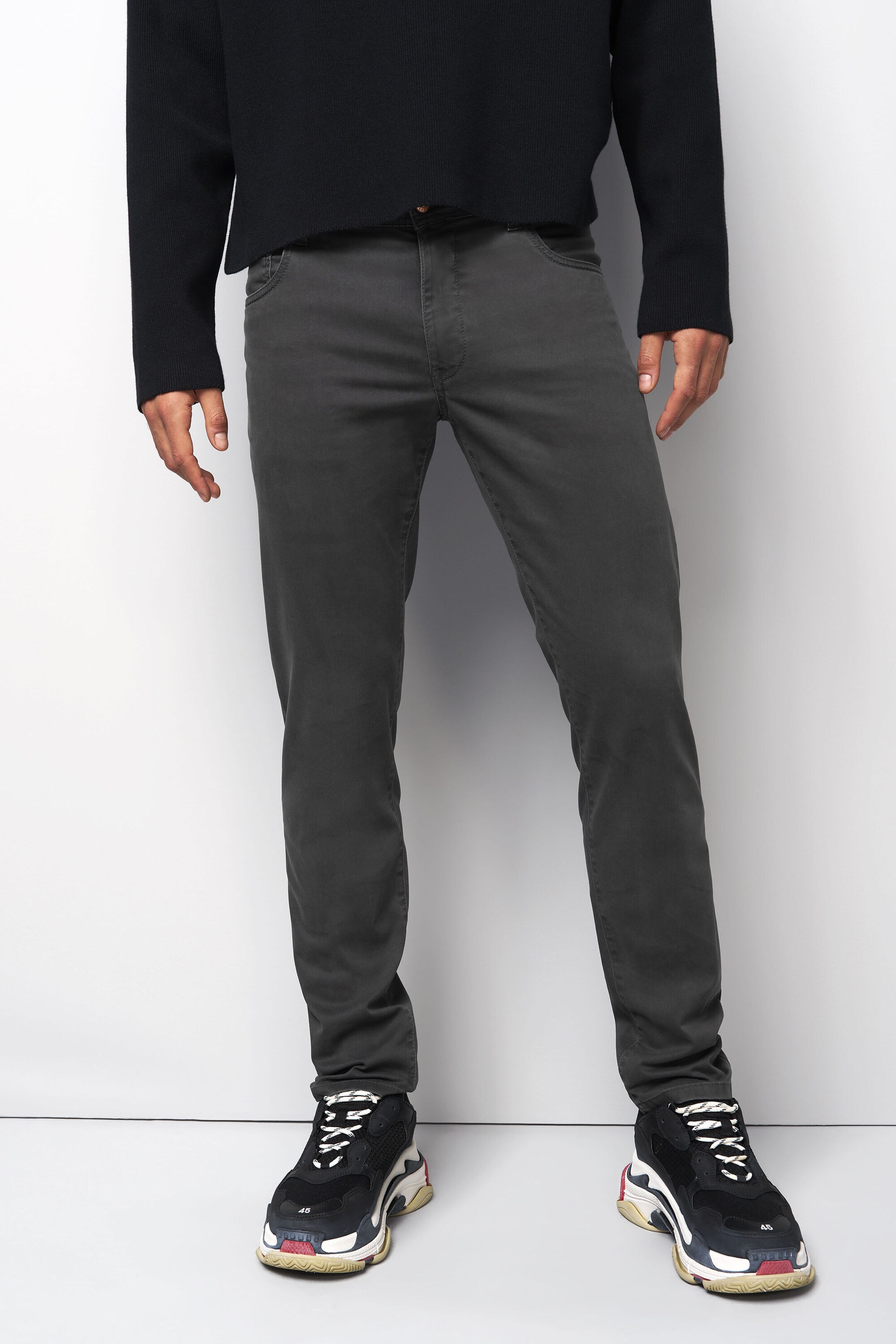 MEYER Chinos "M5 Five Pocket" M5 Linie, aus High Performance Satin günstig online kaufen