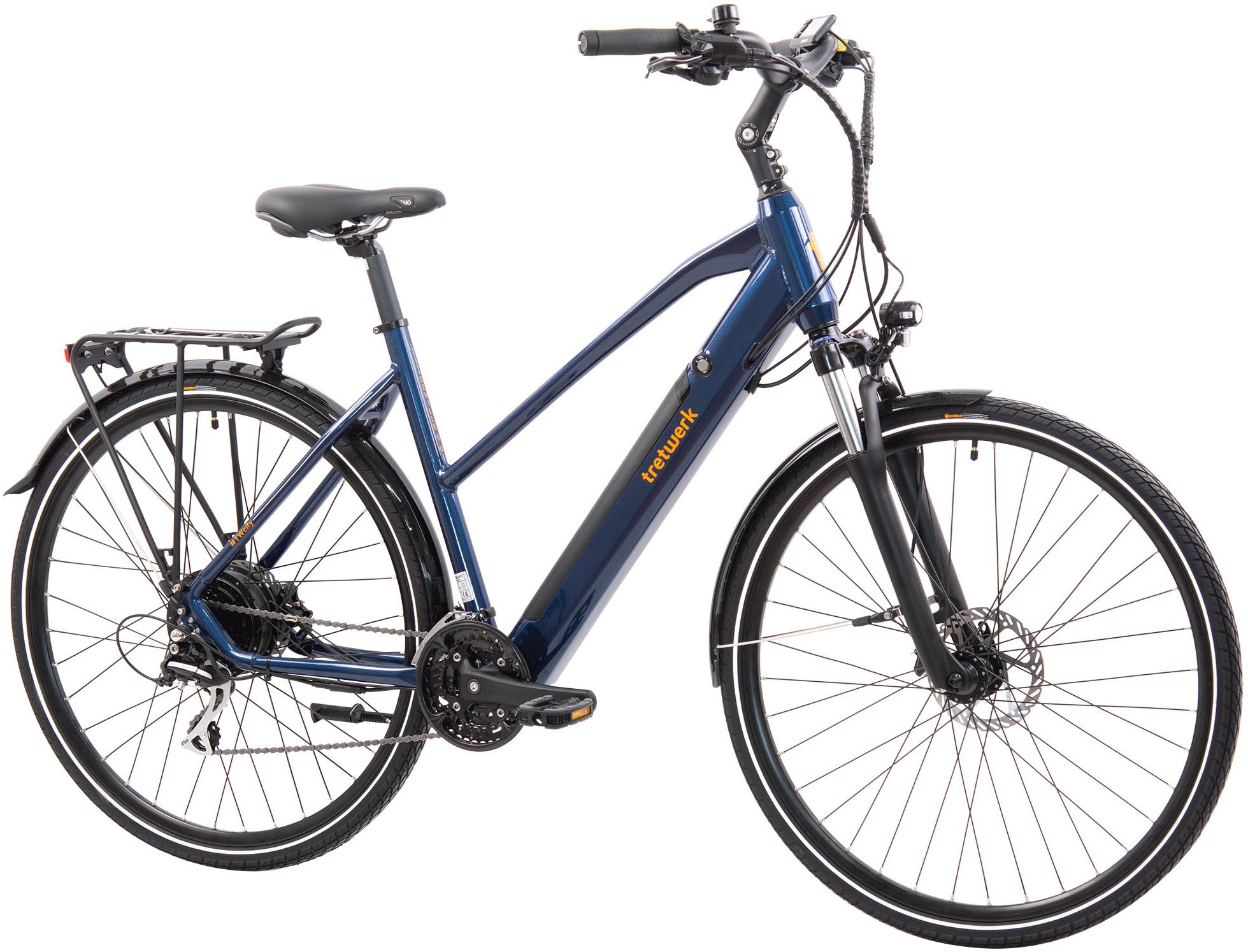 Tretwerk E-Bike "Seville 5.0", 24 Gang, Shimano, Heckmotor 250 W, Pedelec, Elektrofahrrad für Damen u. Herren