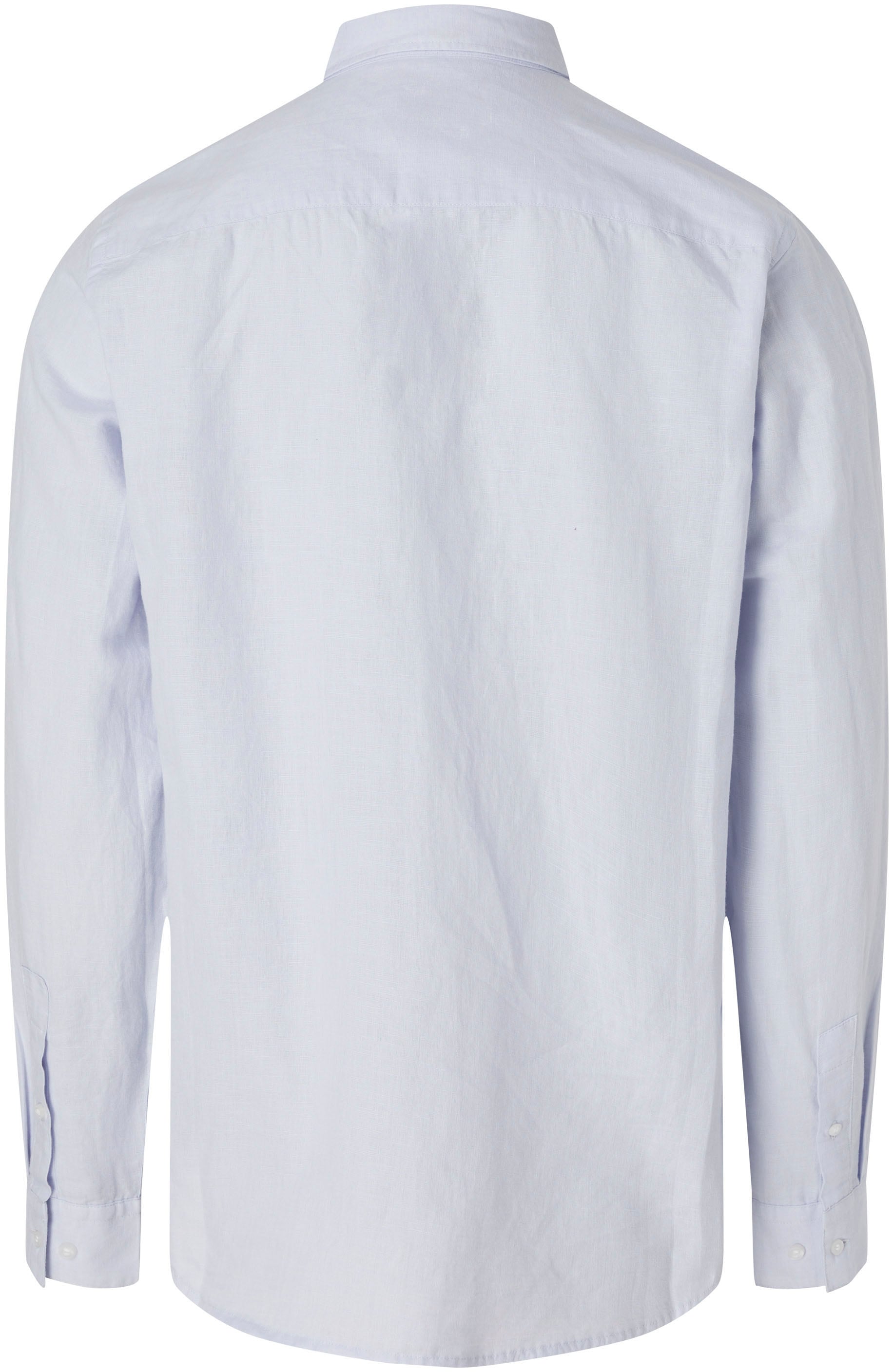 Calvin Klein Langarmhemd »COTTON LINEN CHEST POCKET«