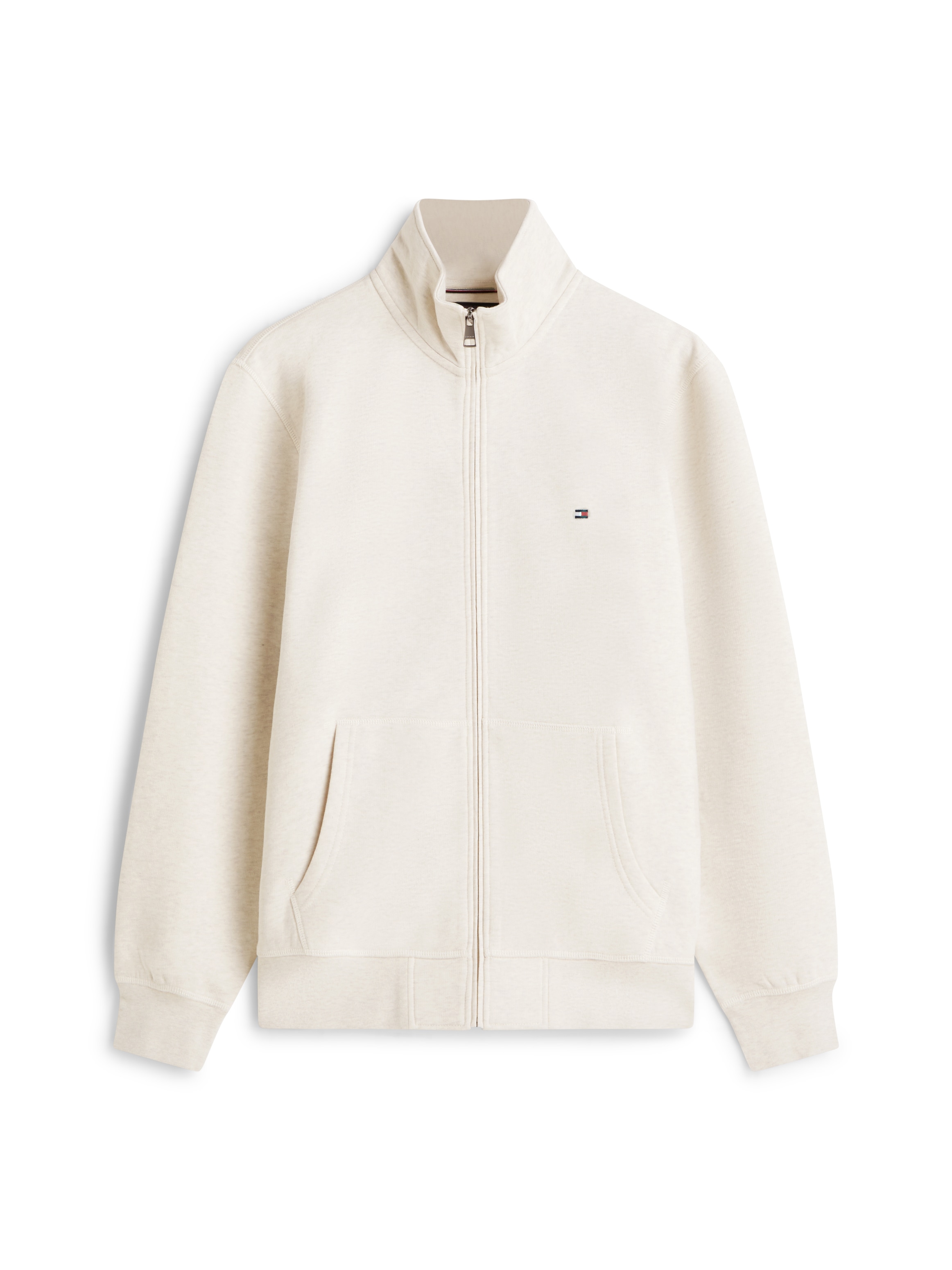 Tommy Hilfiger Sweatjacke »ESSENTIAL FLEECE STAND COLLAR«