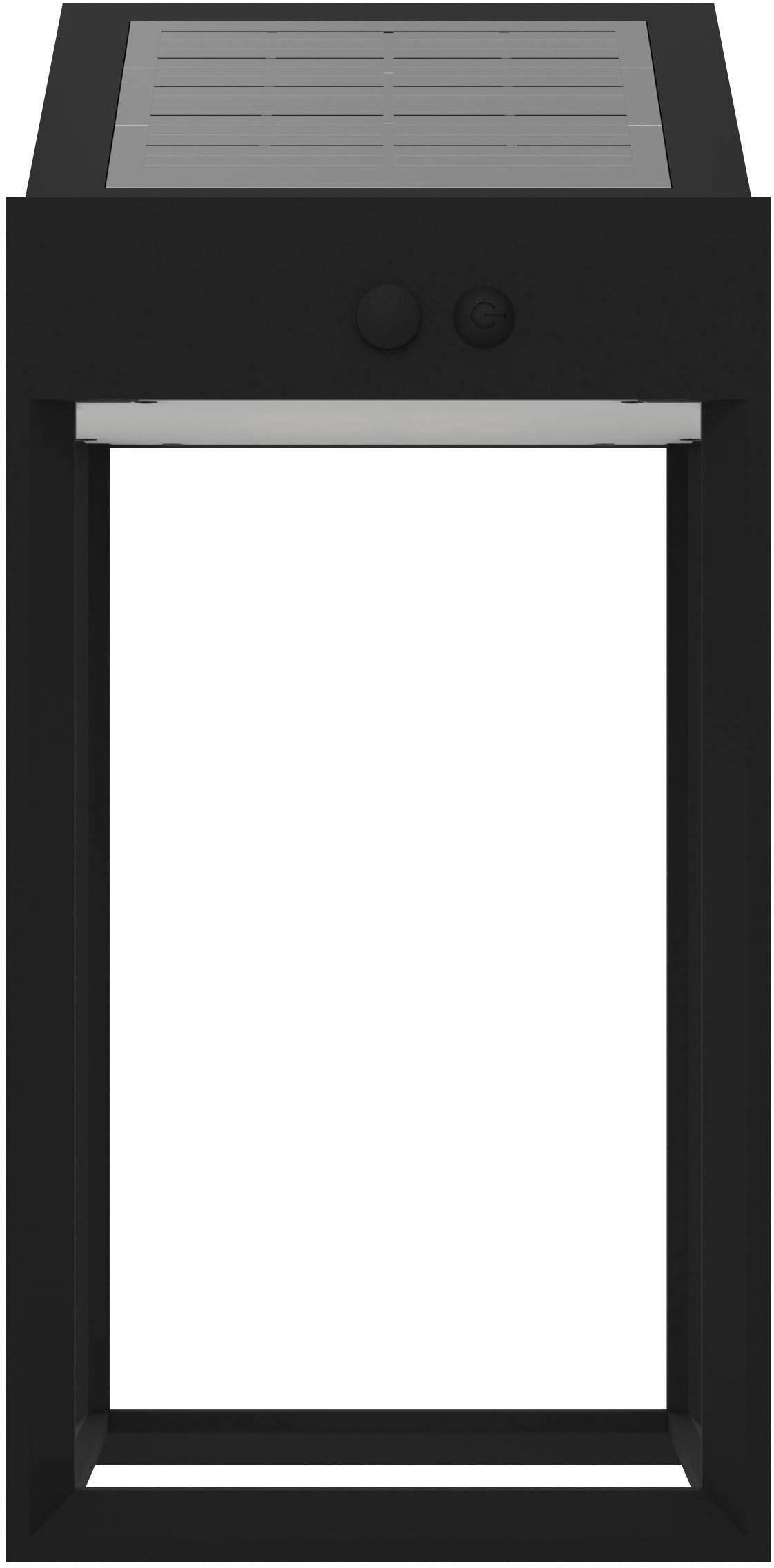 LED Solarleuchte EGLO, H:25cm L:14cmschwarz, Leuchten, "Suzzara Solarlampe, Außenlampe, Außenbeleuchtung aus Kunststoff, IP44", Solarleuchte - L14 x