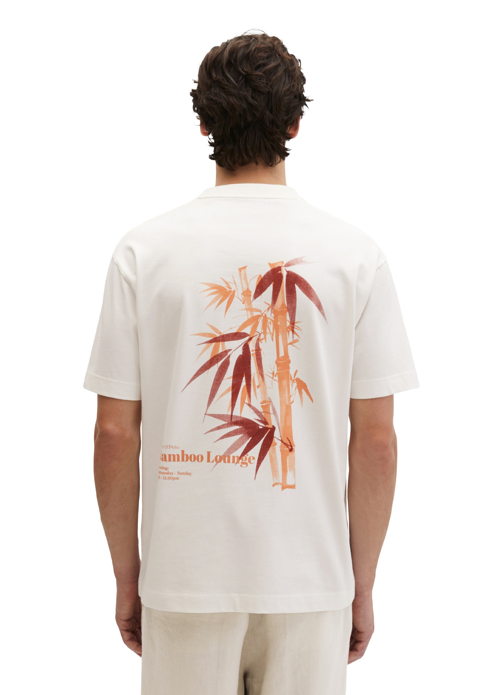 Marc O'Polo T-Shirt »mit saisonalem Rückenprint«
