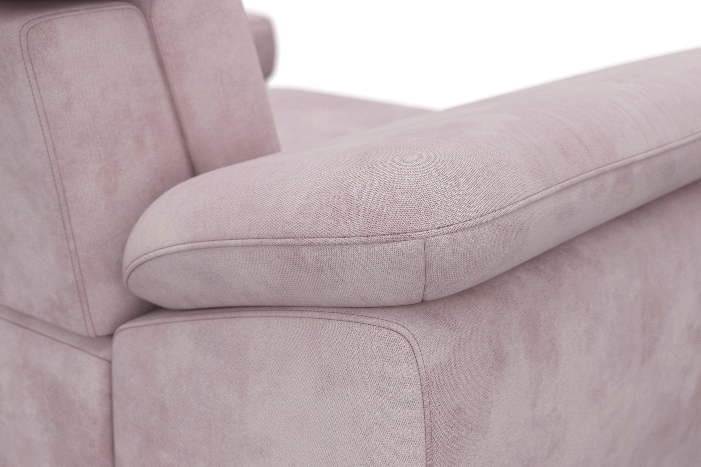 sit&more Ecksofa »Cabrio L-Form, mit Sitztiefenverstellung, Arm- und Kopfteilverstellung«, 2 Nierenkissen, Federkern, optional Bettfunktion und Stauraum